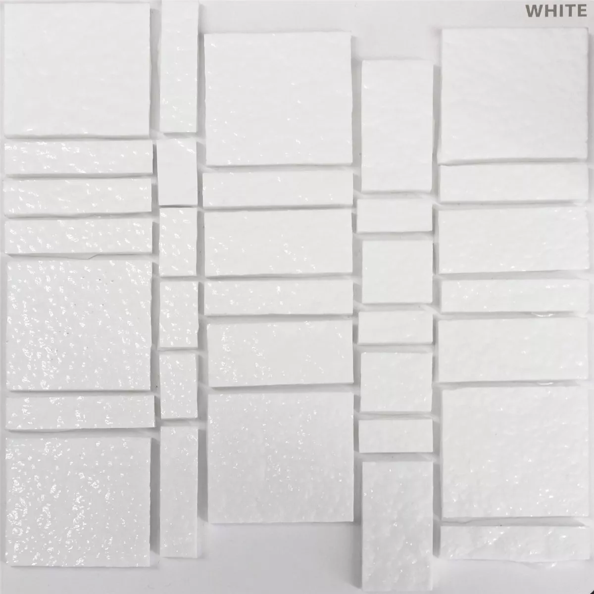 Glas Plattor Trend Mosaik Liberty White