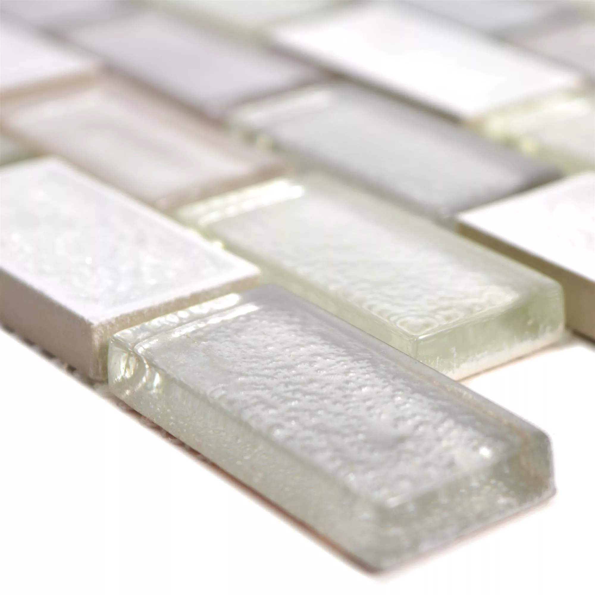 Glas Keramik Mosaik Mirasol Vit Glas Keramik Mosaik Mirasol Vit