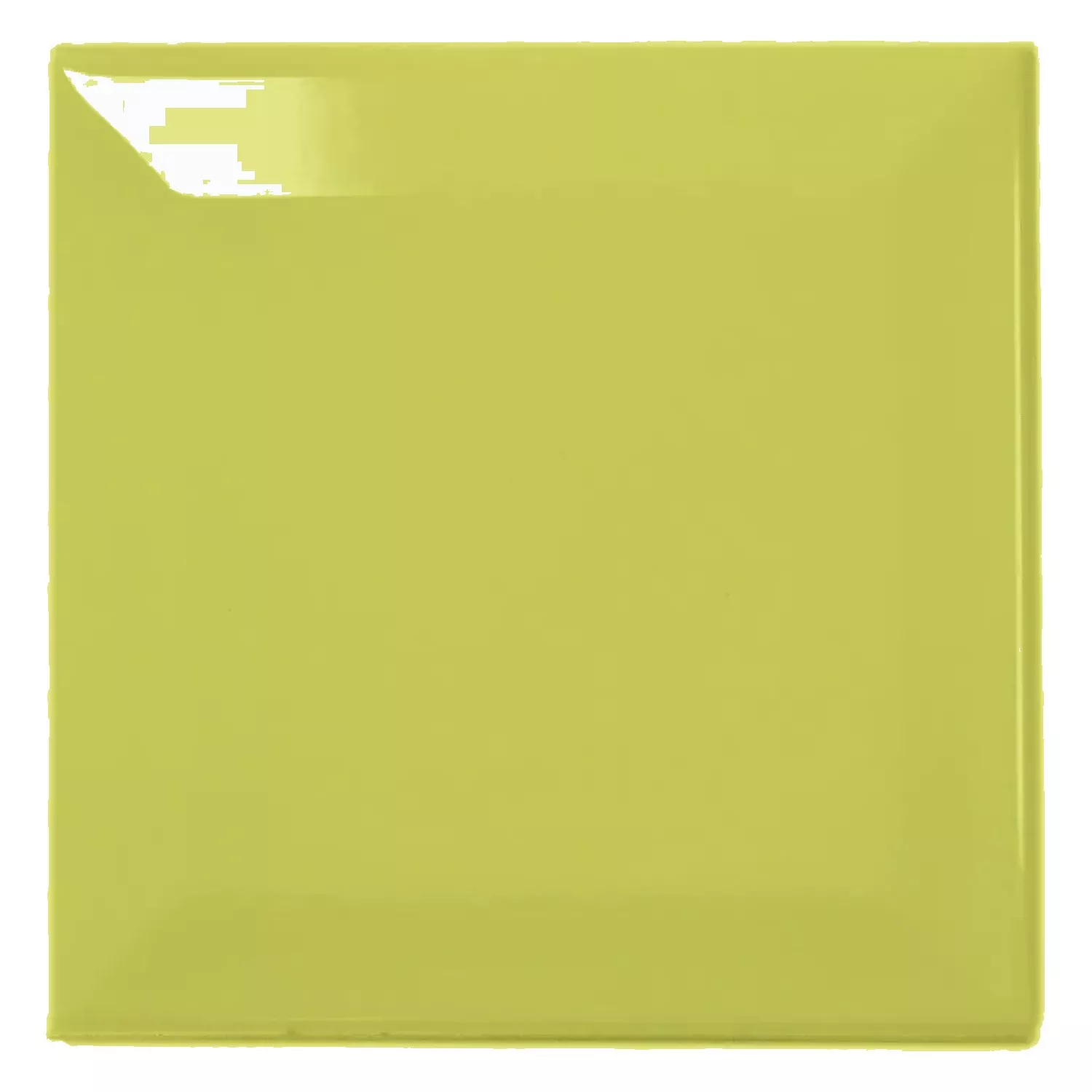 Metro kakel Grön Glänsande 10x10 cm Med Fasett Catarina Pistacho