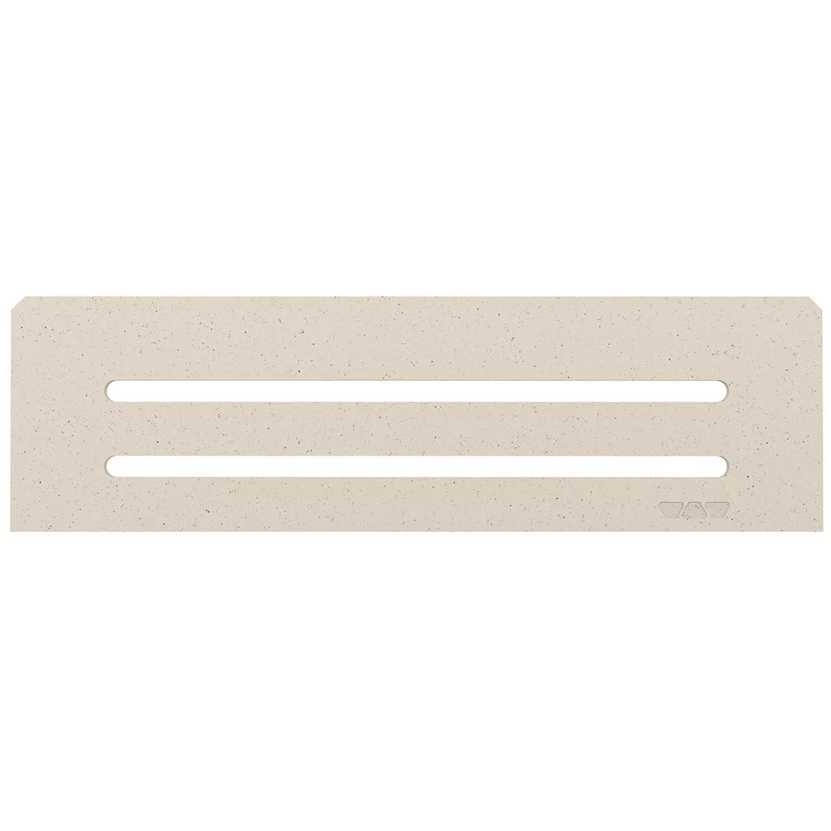 Nischvägghylla Schlüter rektangulär 30x8,7cm Vågfärgad elfenben