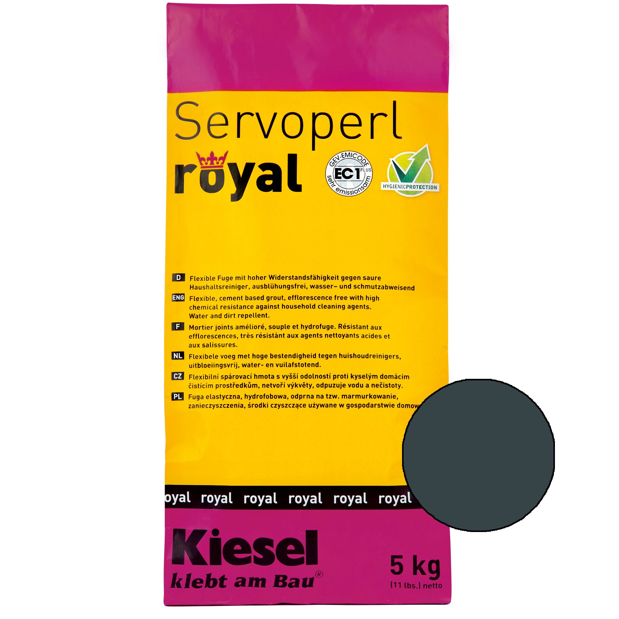 Kiesel Servoperl Royal - Flexibel, Vatten- Och Smutsavvisande Fog (5KG Desert Sand)