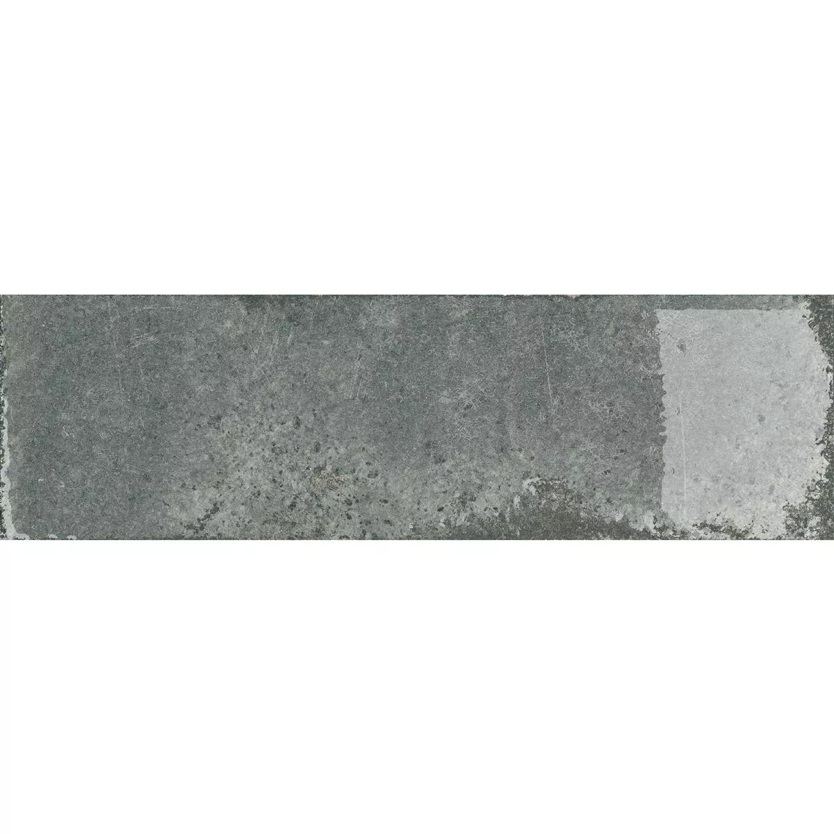 Kakel Lara Glänsande Korrugerad 10x30cm Grå