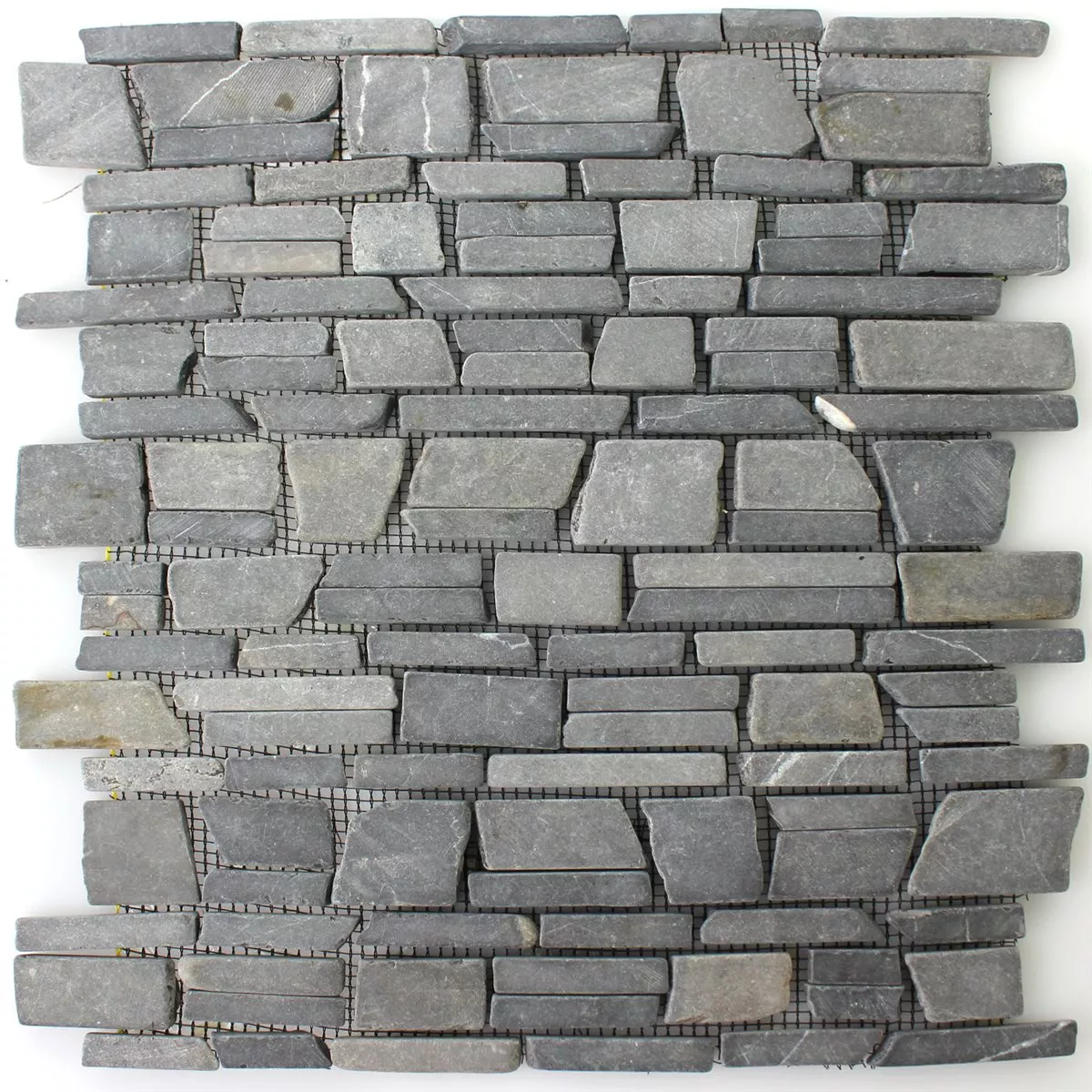 Prov Mosaik Marmor Natursten Brick Neromarquina