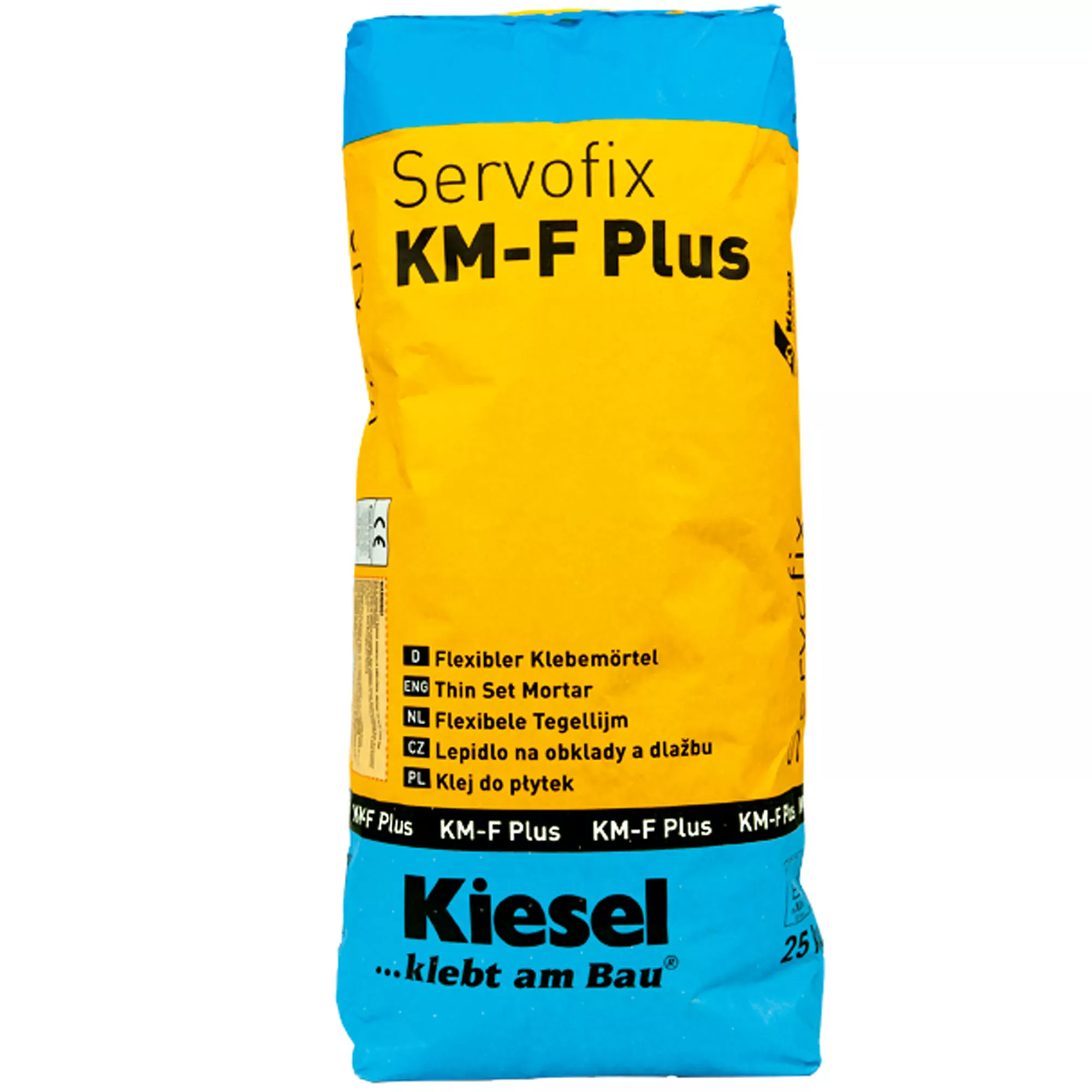 Kiesel Kakellim Servofix KM-F Plus - Flexibel Limmortel, Fint Stengods, Keramiska Plattor (25KG)