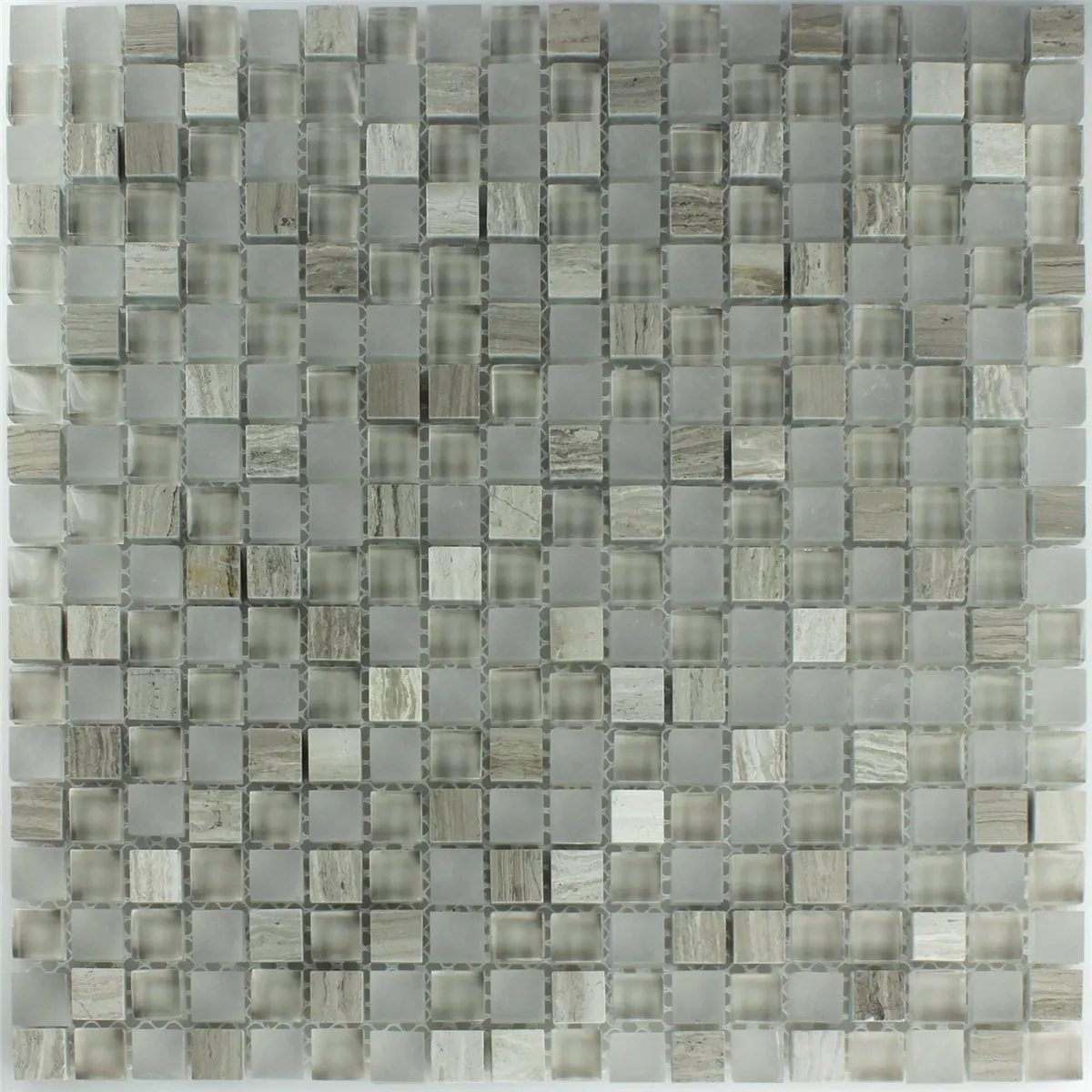 Mosaik Glas Marmor Burlywood 15x15x8mm