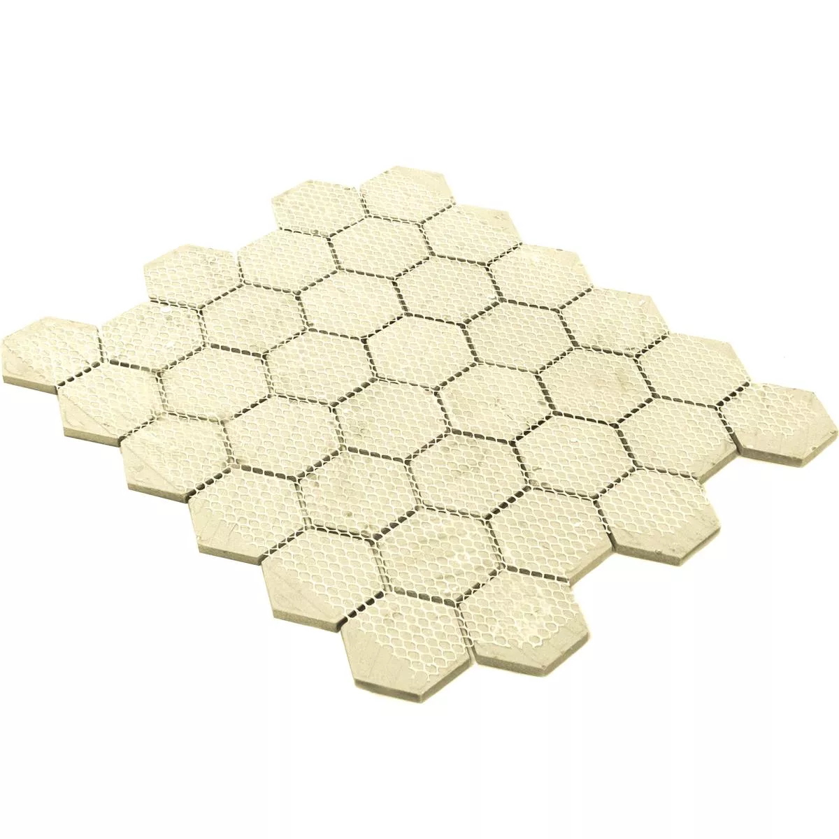 Keramik Mosaik Eldertown Hexagon Grå
