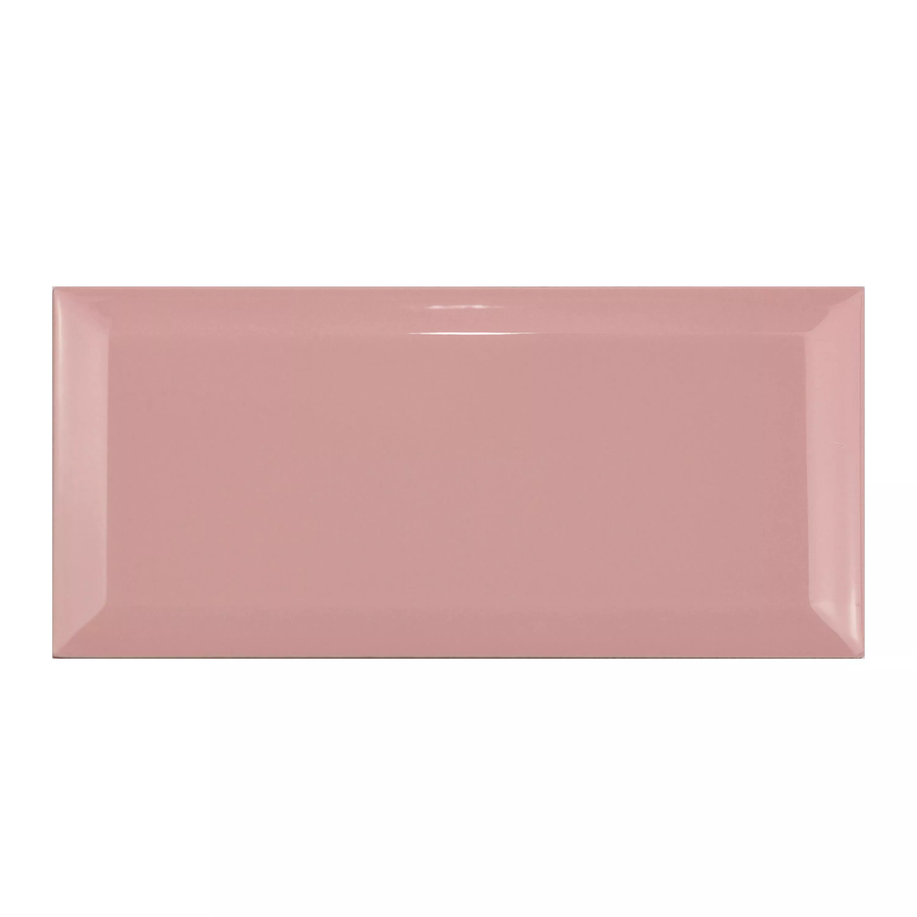 Metro Kakel Brasilia Med Fasett 7,5x15x0,7cm Rosa Palo Metro Kakel Brasilia Med Fasett 7,5x15x0,7cm Rosa Palo