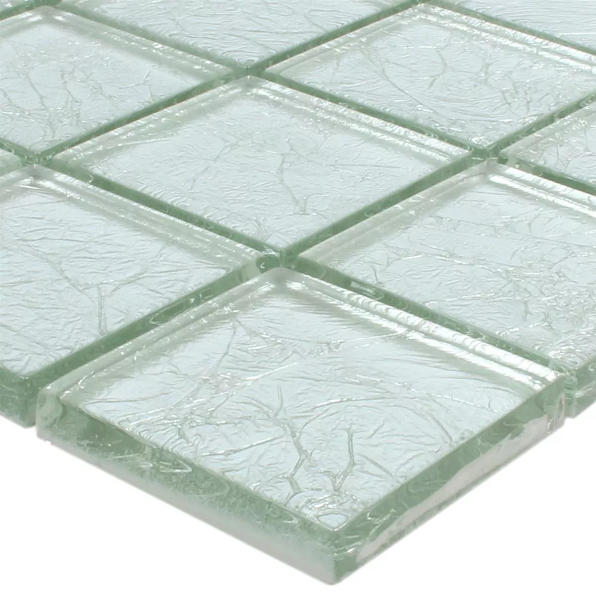 Mosaik Glas Lucca Silver 48x48x8mm