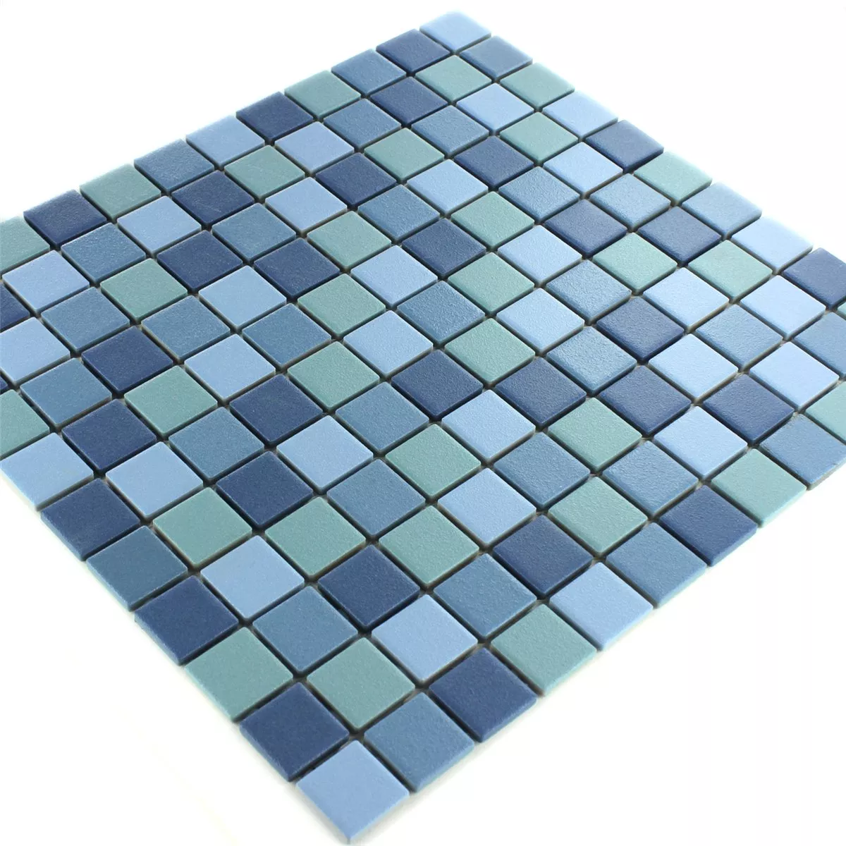 Mosaik Keramik Anti-Slip Blå Mix