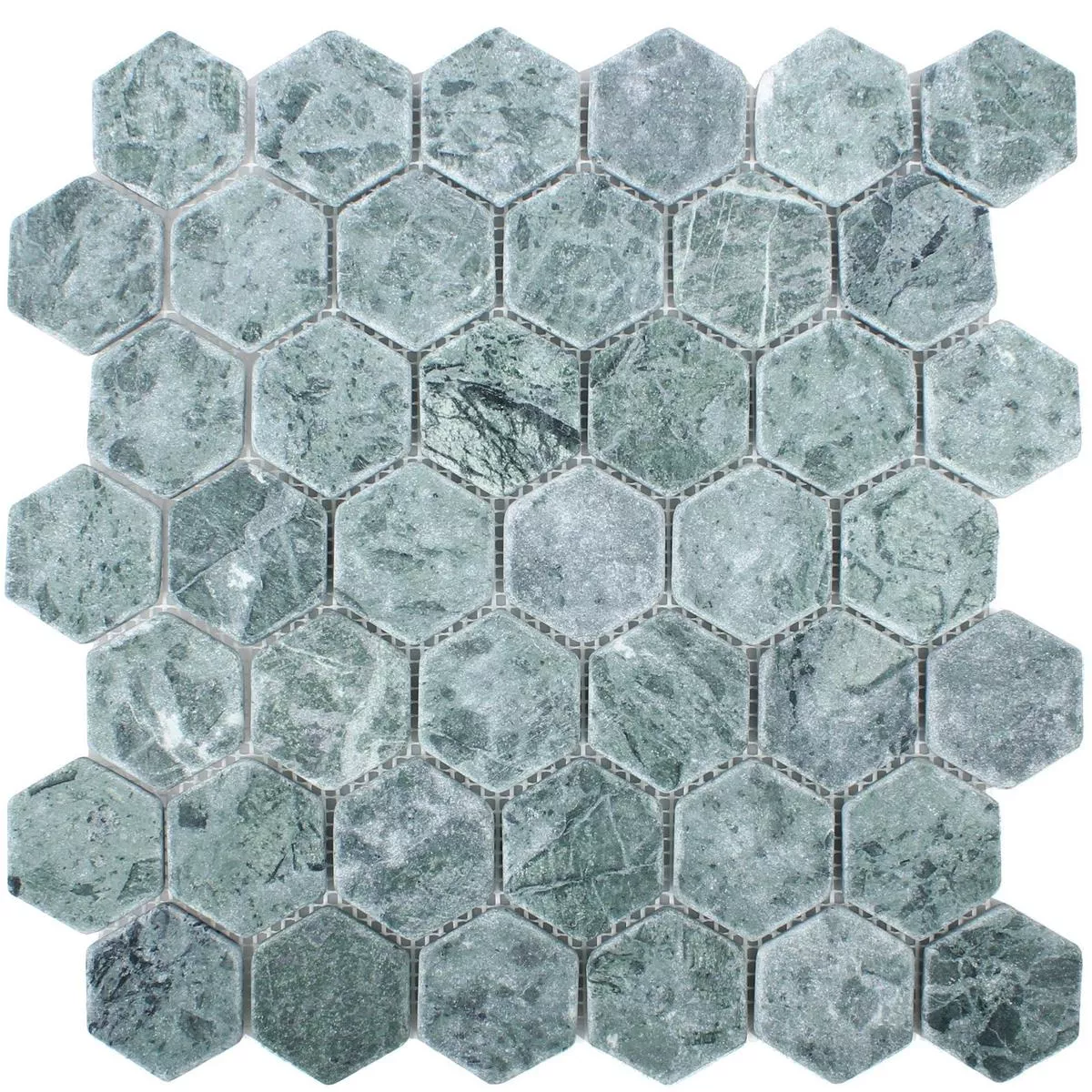 Prov Mosaik Marmor Wutach Hexagon Grön Verde