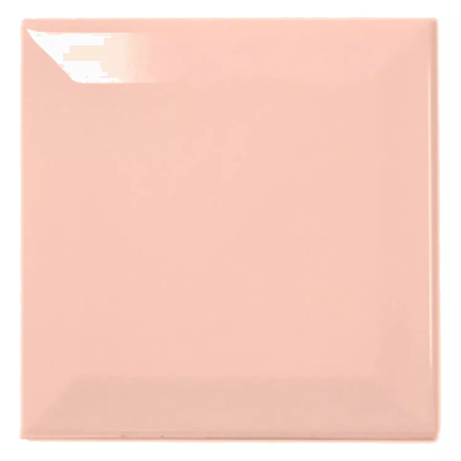 Metro kakel Apelsin Glänsande 10x10 cm Med Fasett Catarina Salmon