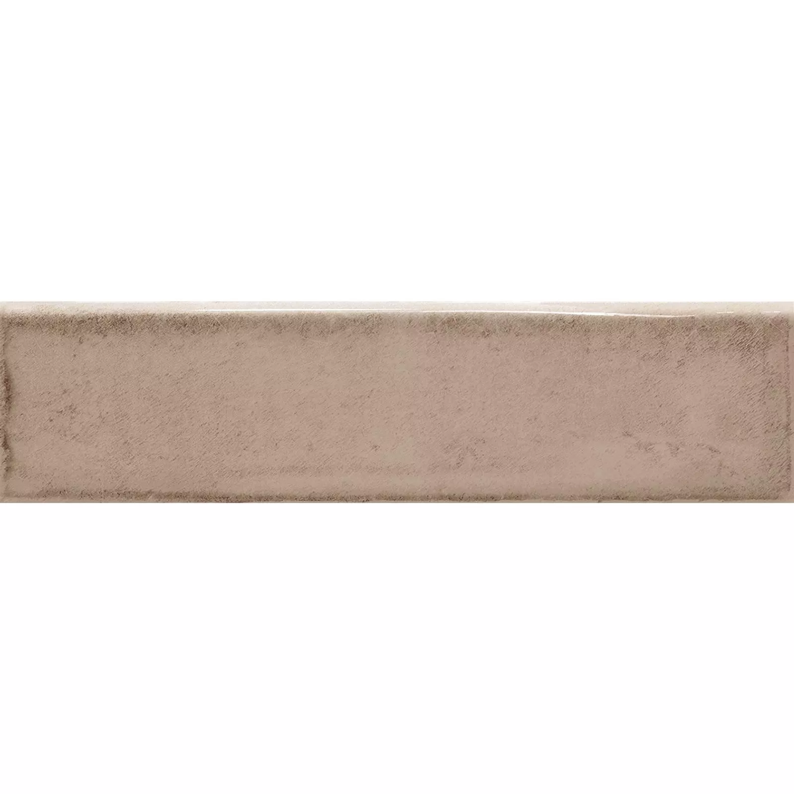 Kakel Maestro Korrugerad Glänsande Ljusbrun 7,5x30cm