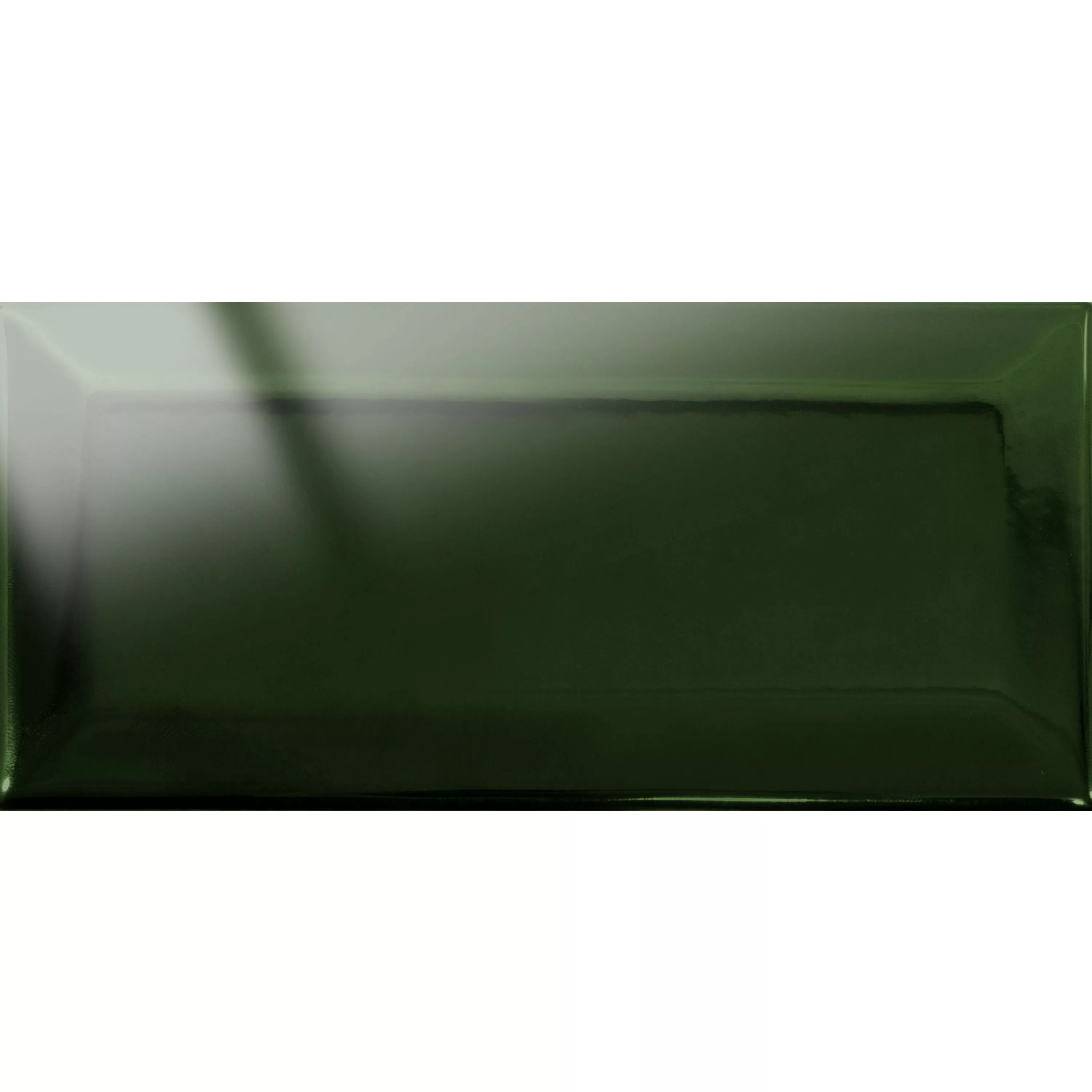 Metro Kakel Heliopolis Med Fasett Grön 7,5x15cm Metro Kakel Heliopolis Med Fasett Grön 7,5x15cm