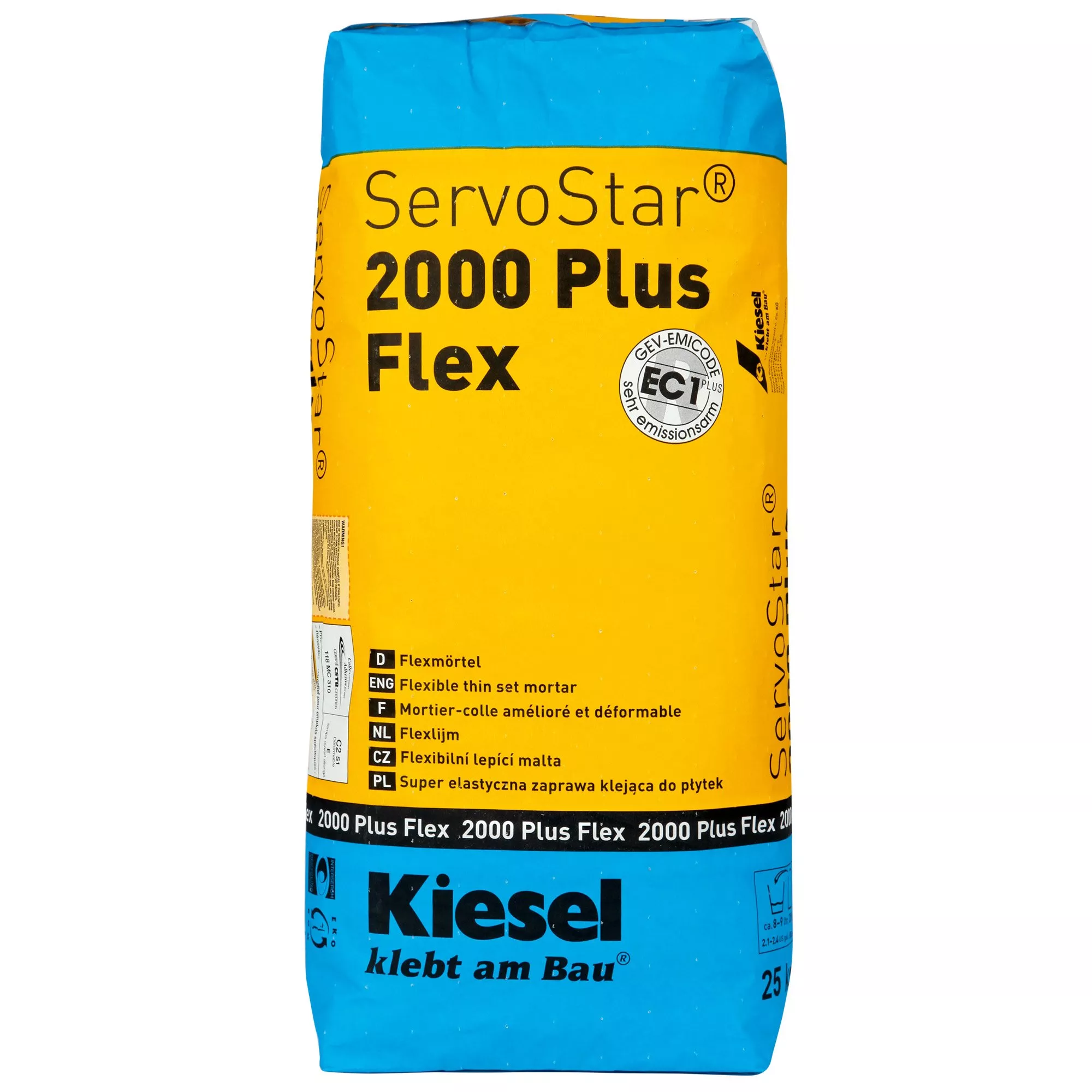 Kiesel Kakellim Servostar 2000 - Flexibel Och Plastmodifierad Cementbaserad Murbruk (25 Kg)