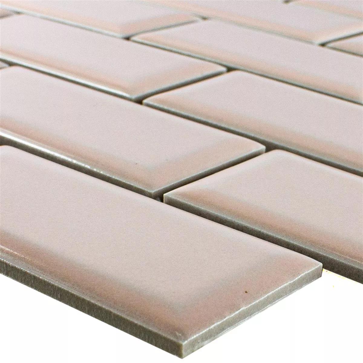 Prov Keramik Mosaik StPauls Metro Med Fasett Rosa Prov Keramik Mosaik StPauls Metro Med Fasett Rosa