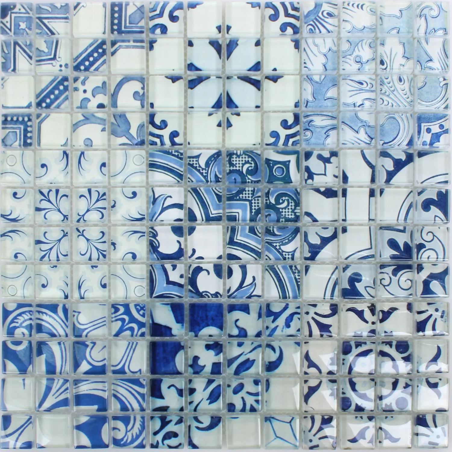 Mosaik Glas Inspiration Blå