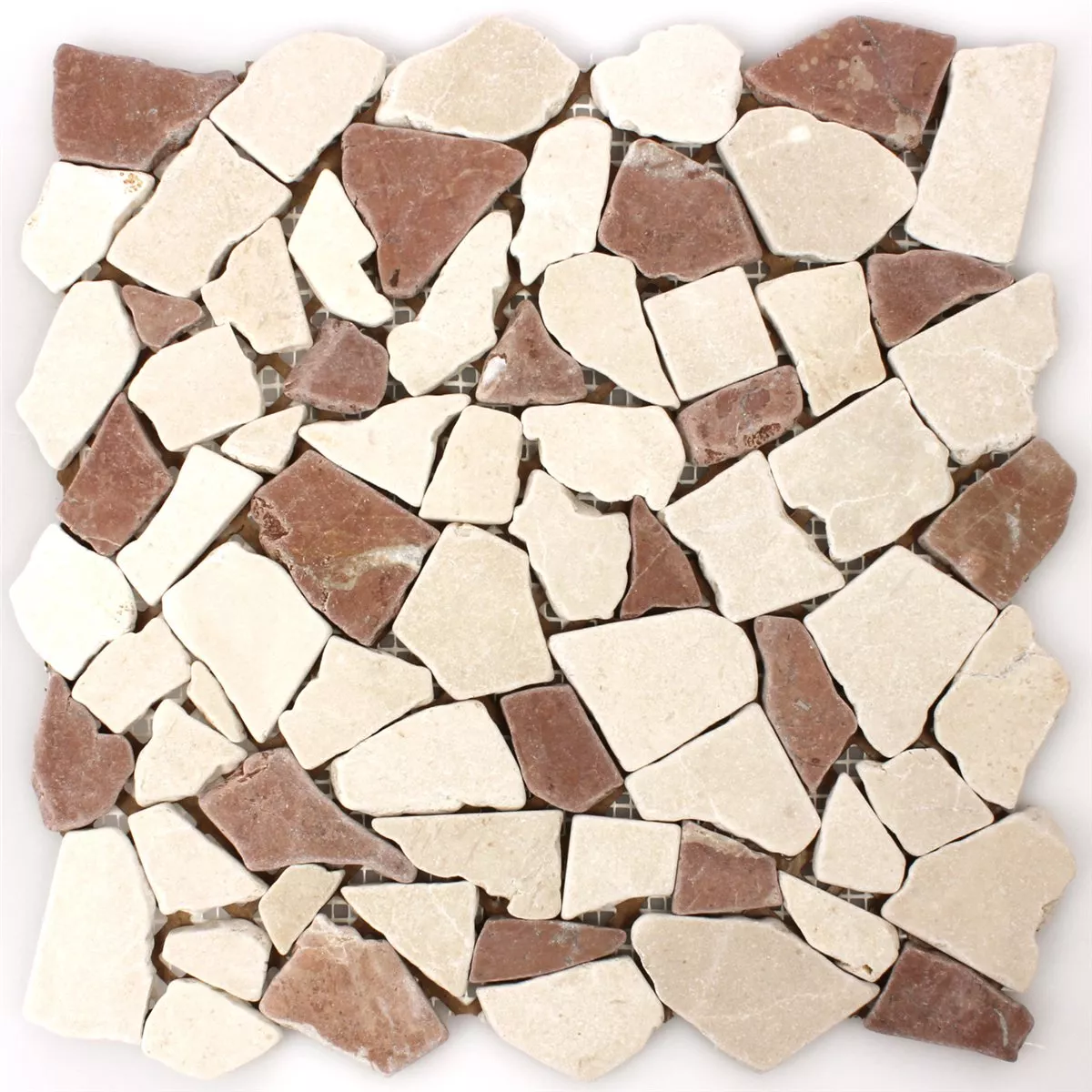 Mosaik Marmor Brott Rosso Verona Botticino