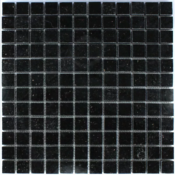 Mosaik Granit 23x23x8mm Galaxy Svart