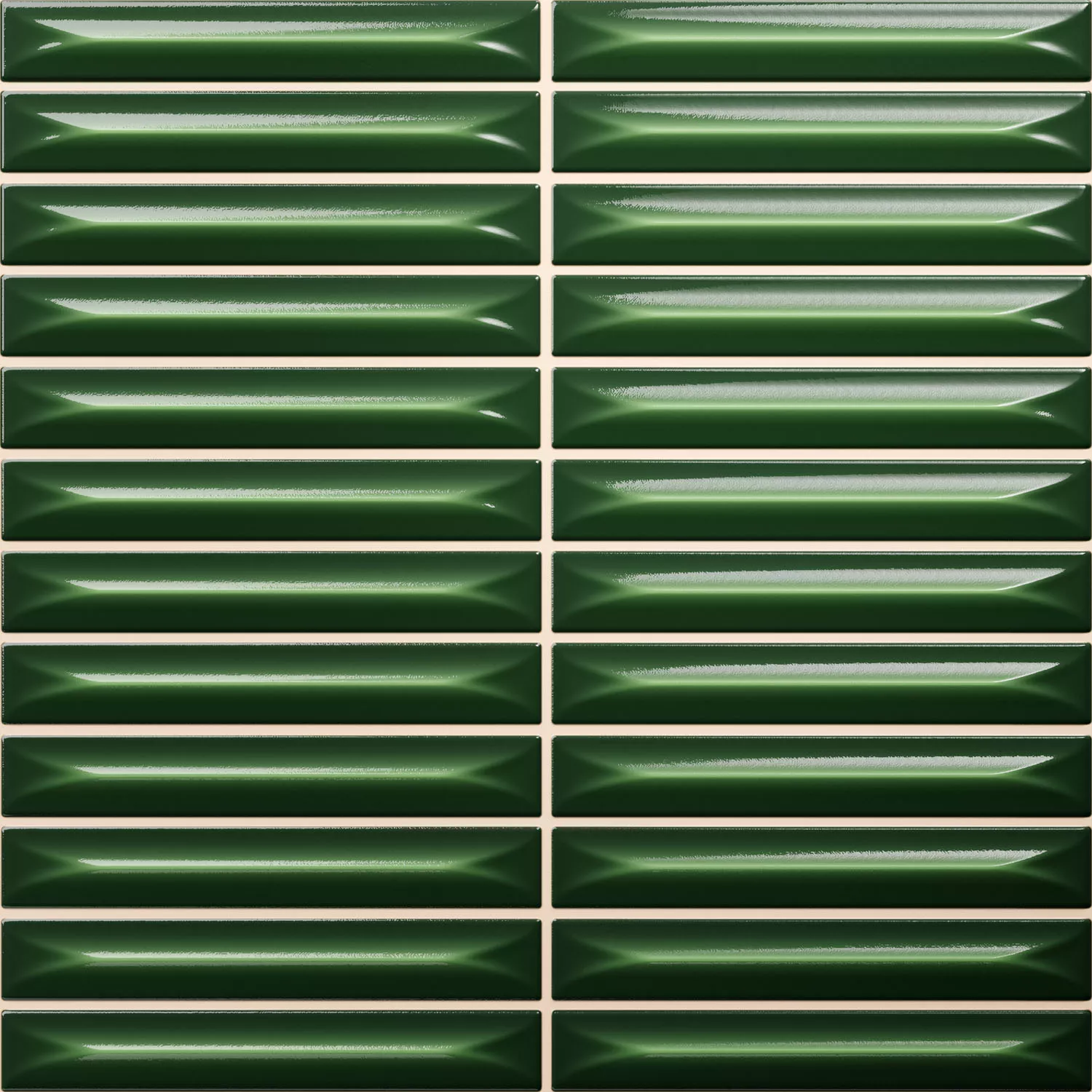Bevel Viktoriansk Grön Glänsande Sticka 20x20 cm