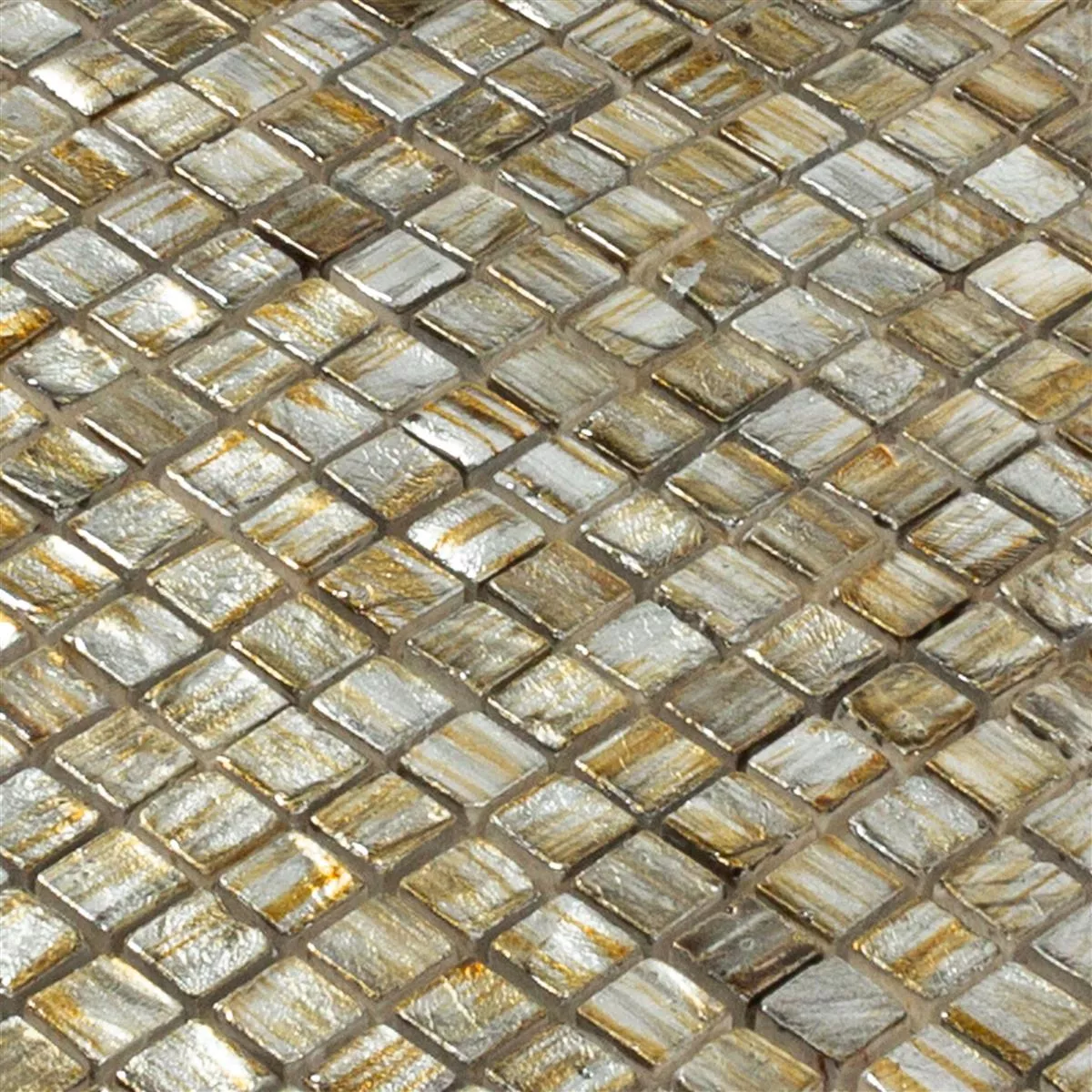 Natursten Mosaik Honeylake Guld Silver