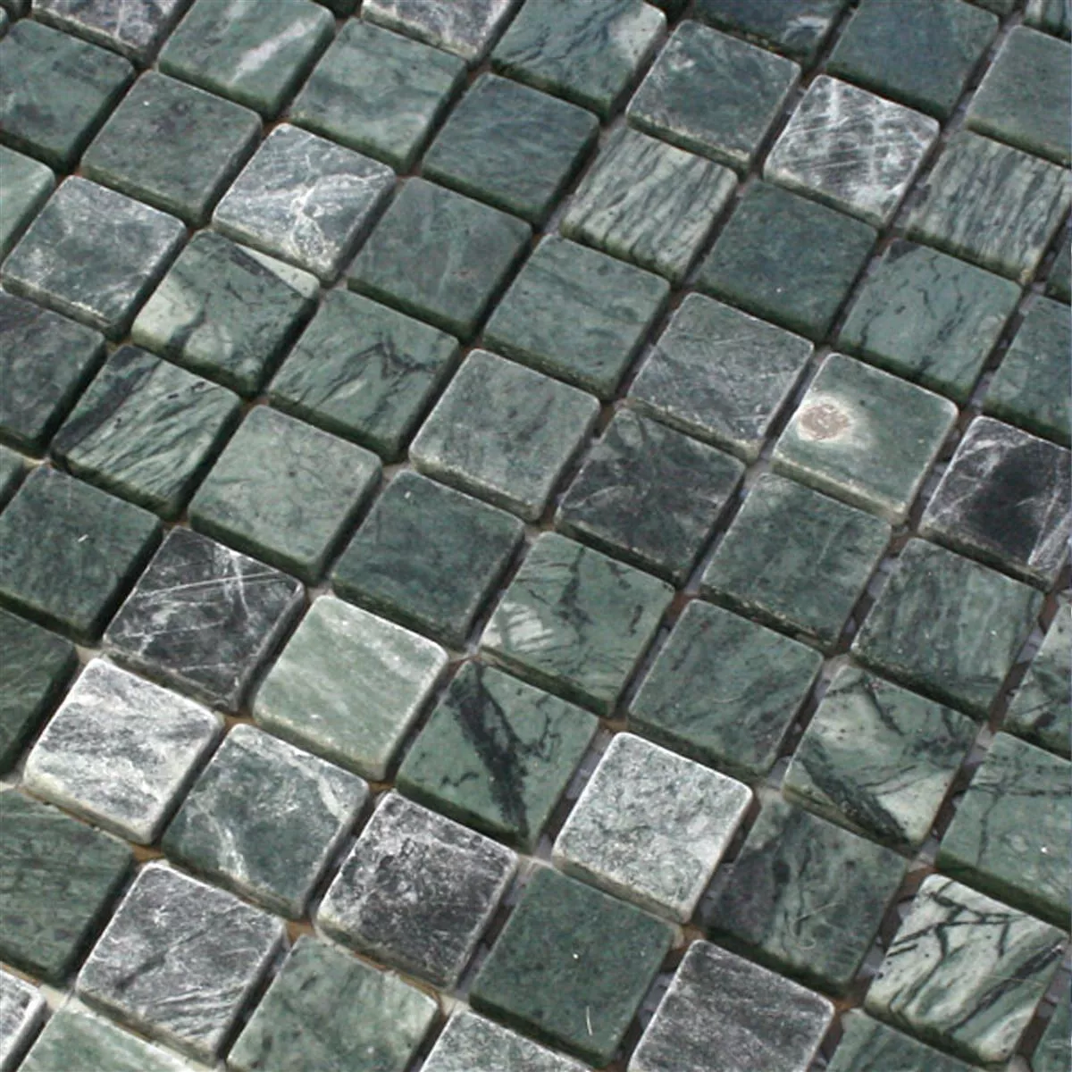 Mosaik Marmor 23x23x8mm Verde