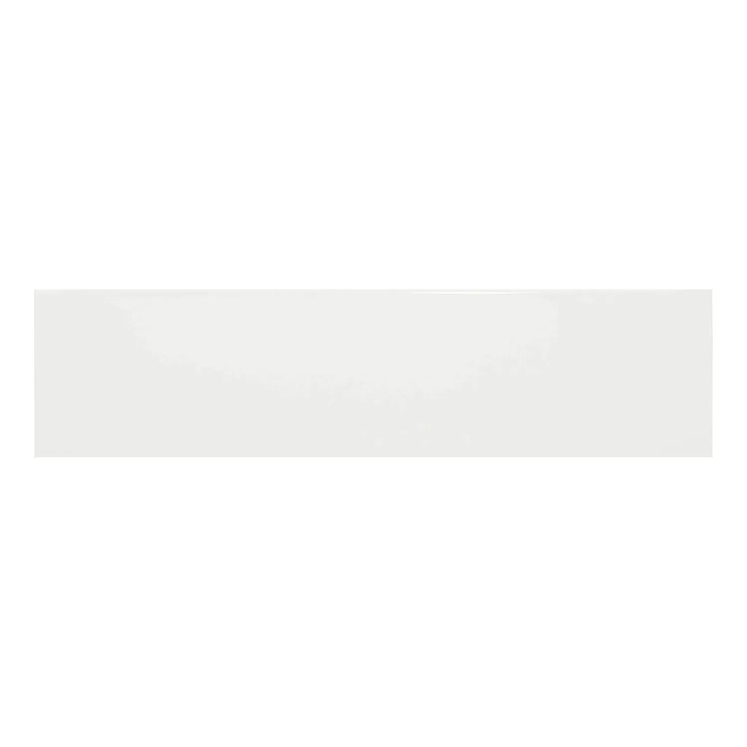 Metro kakel Vit Glänsande 7,5x30 cm Utan Fasett Swissland Blanco