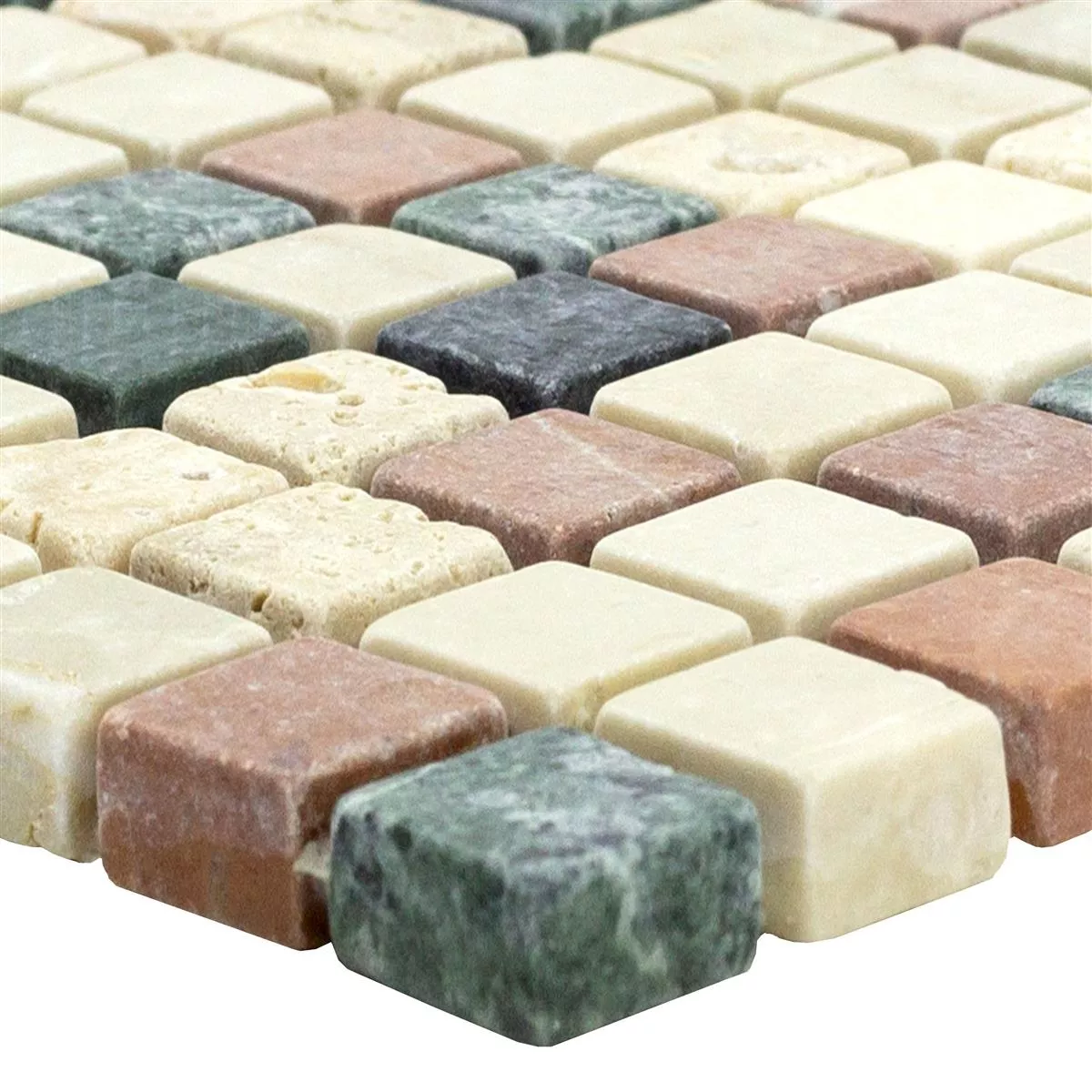 Marmor Mosaik Antebia Kräm Beige Röd Grön Marmor Mosaik Antebia Kräm Beige Röd Grön