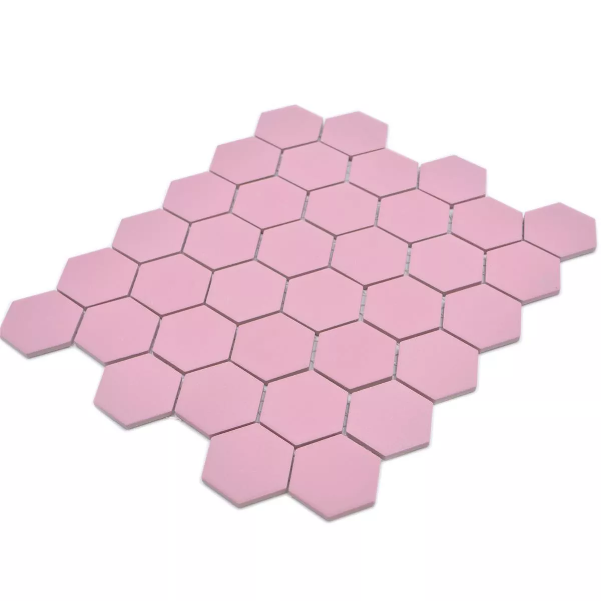 Prov Keramikmosaik Bismarck R10B Hexagon Rosa H51
