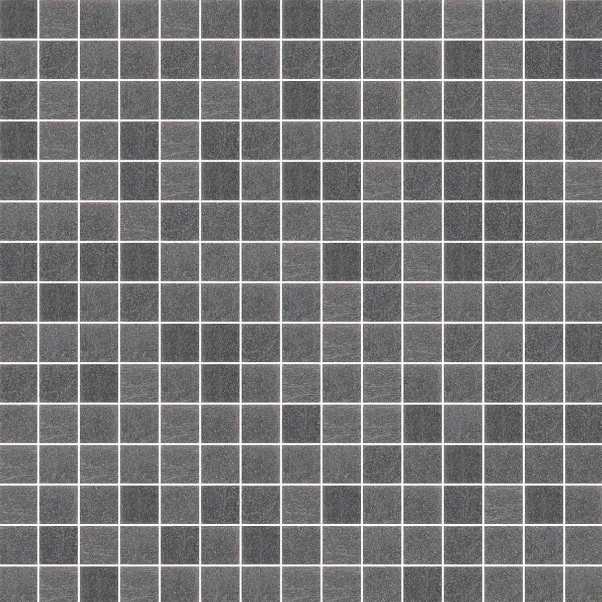 Glasmosaik Kakel Trend-Vi Vitreo 154 Mörkgrå 20x20mm