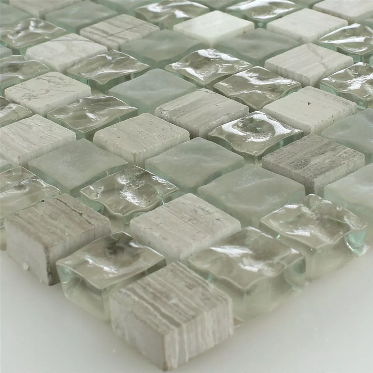 Mosaik Glas Marmor Burlywood Tumlas