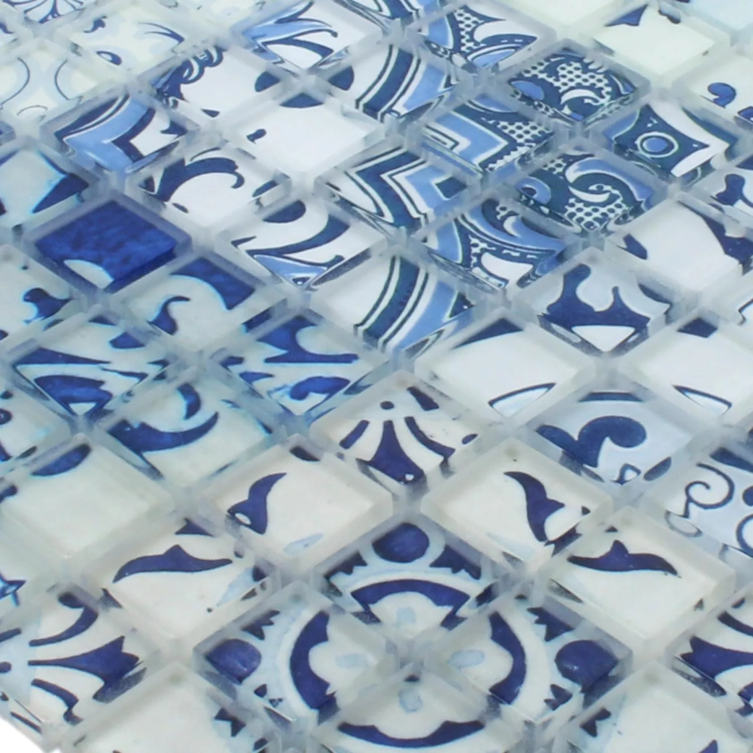 Mosaik Glas Inspiration Blå