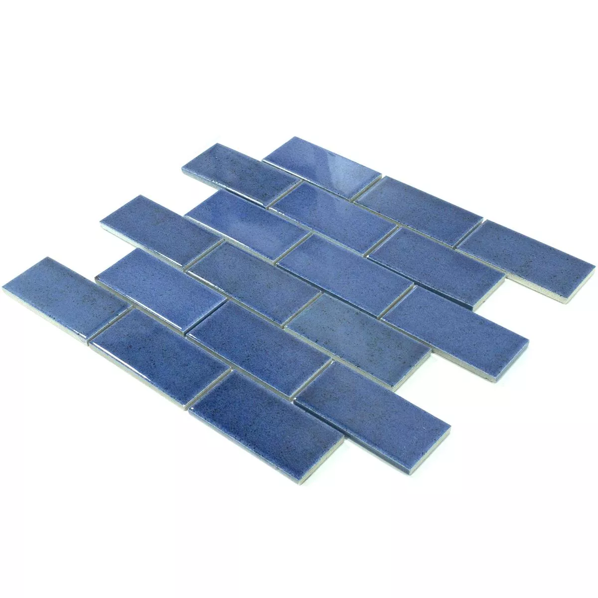 Keramik Mosaik Eldertown Brick Mörkblå