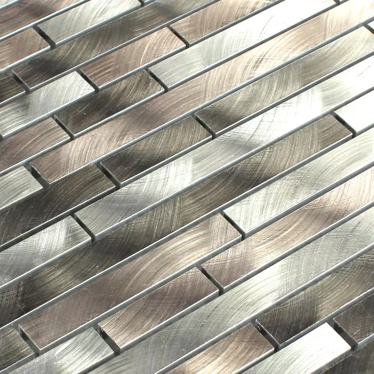 Mosaik Aluminium Metall Sahara Brun Mix