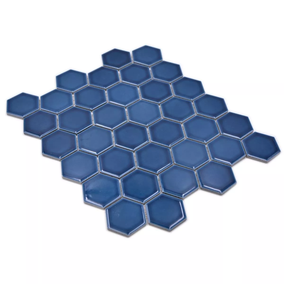 Keramikmosaik Salomon Hexagon Blå Grön H51