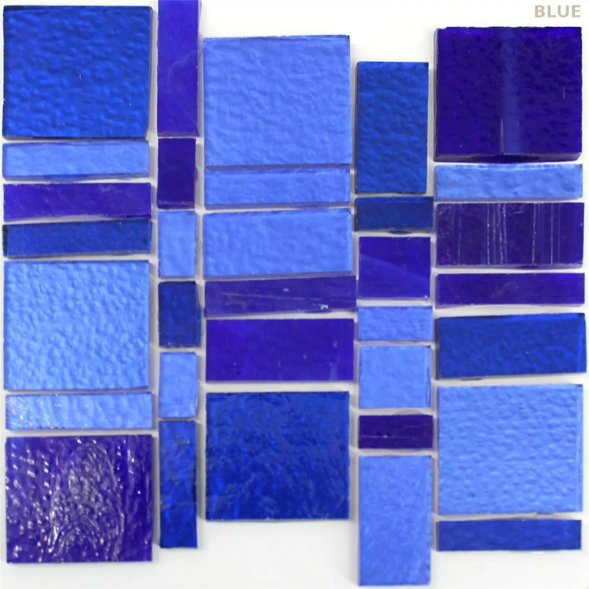 Glas Plattor Trend Mosaik Liberty Blue