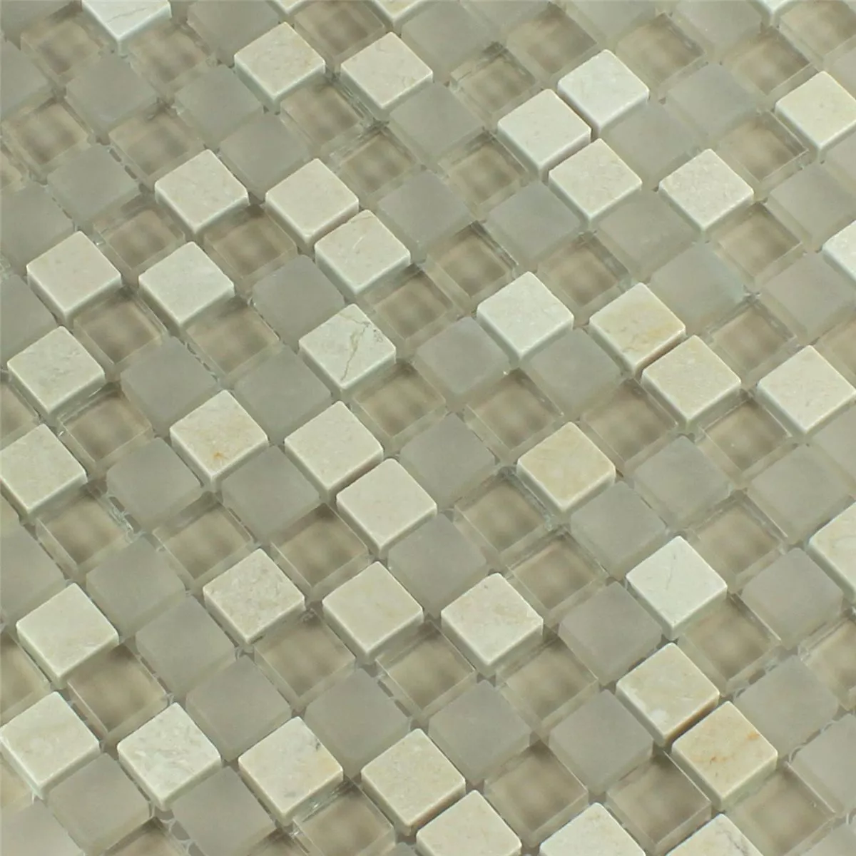 Prov Mosaik Glas Marmor Barbuda Grädde 