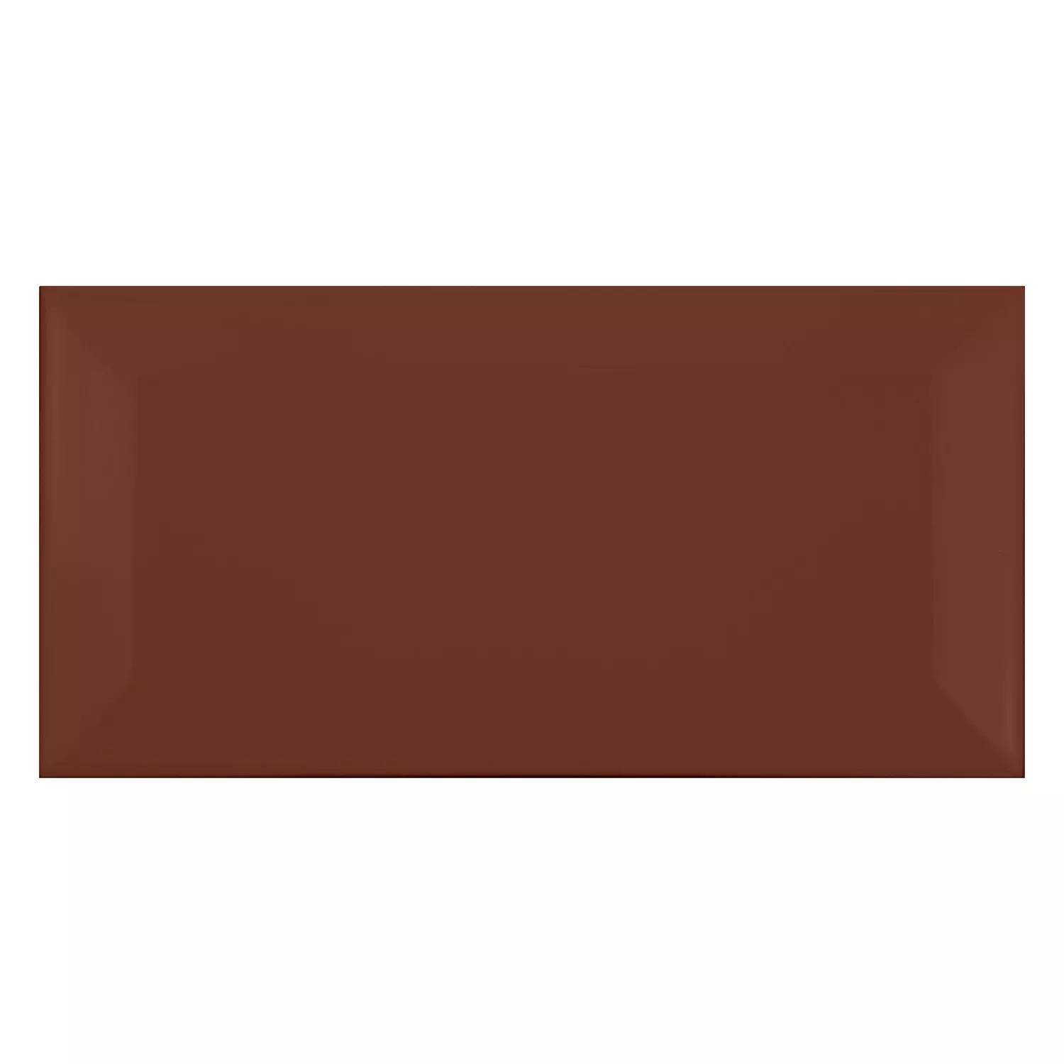 Metro kakel Brun Matt 7,5x15 cm Med Fasett Pitcox Marron