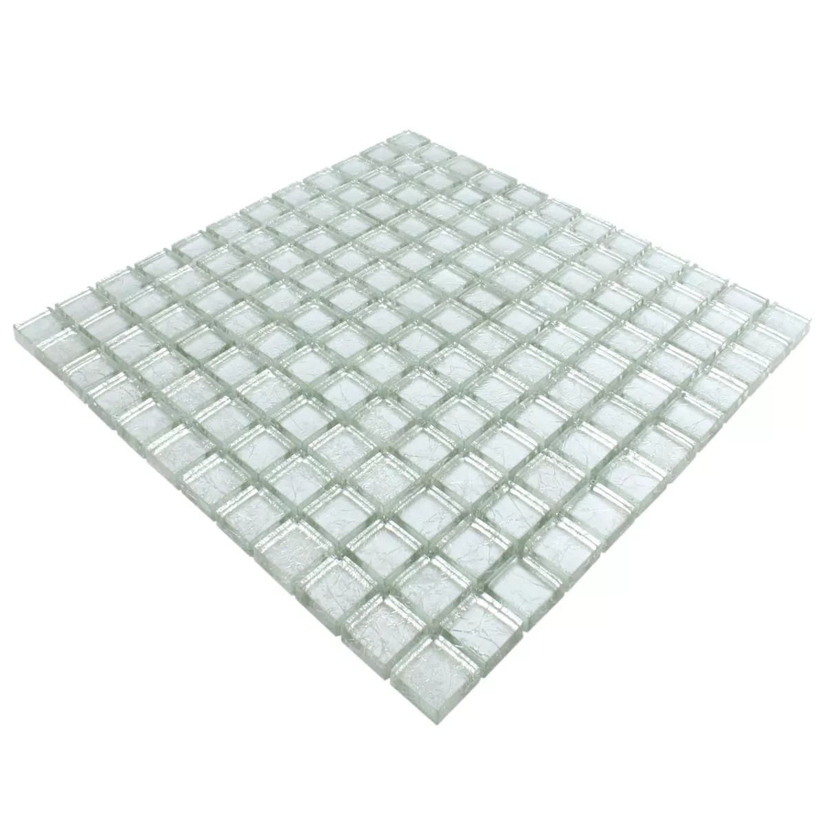 Mosaik Glas Lucca Silver 23x23x8mm