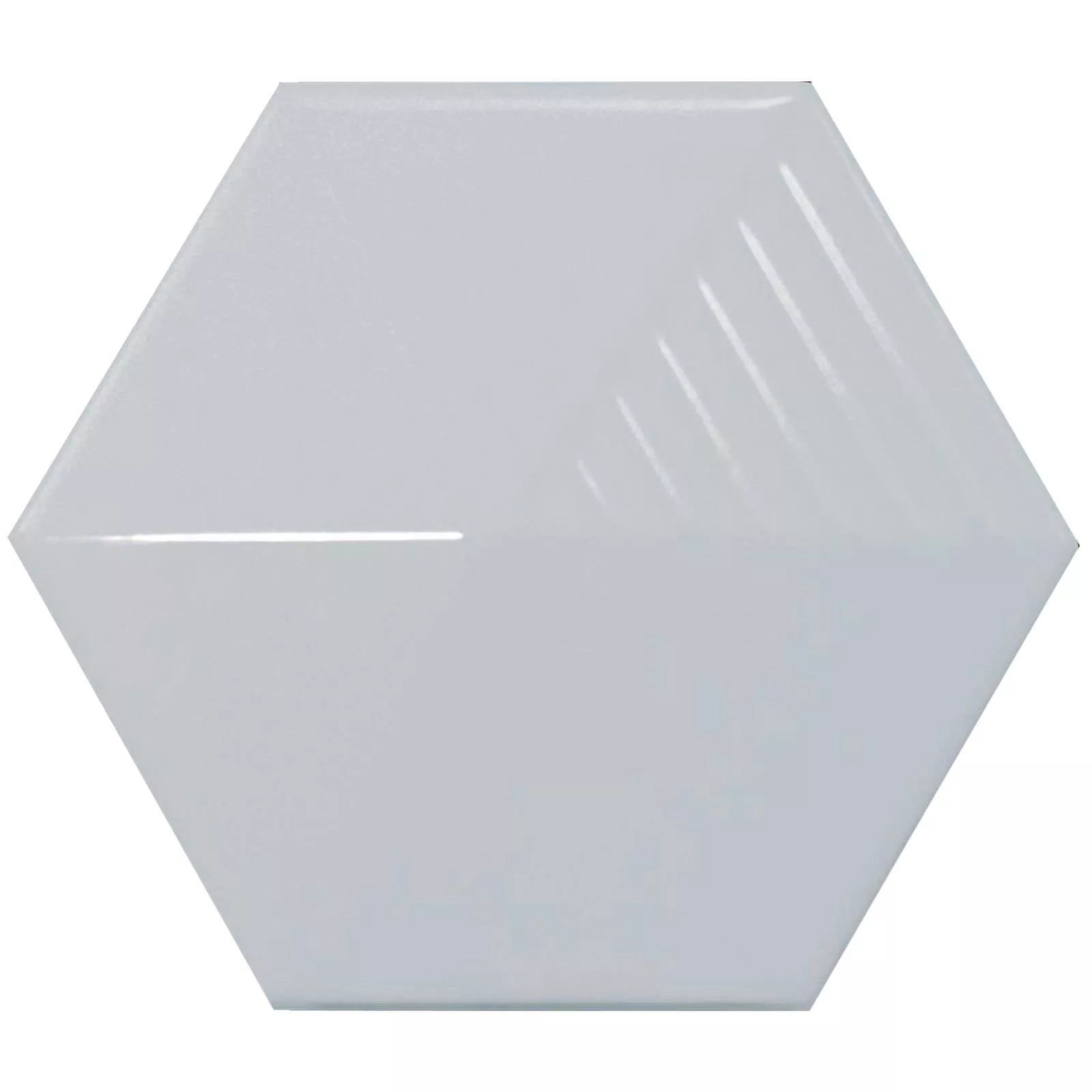 Kakel Rockford 3D Hexagon 12,4x10,7cm Ljusblå