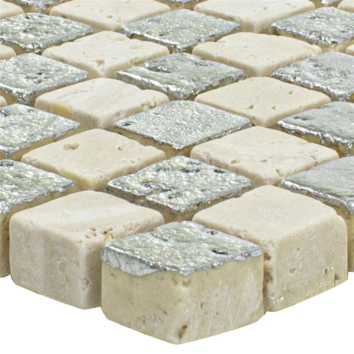 Marmor Natursten Mosaik Plattor Antika Mix Silver Kräm Marmor Natursten Mosaik Plattor Antika Mix Silver Kräm