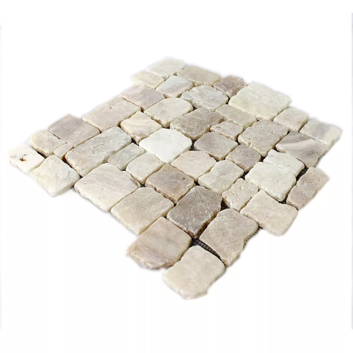 Prov Mosaik Natursten Cream Polerad