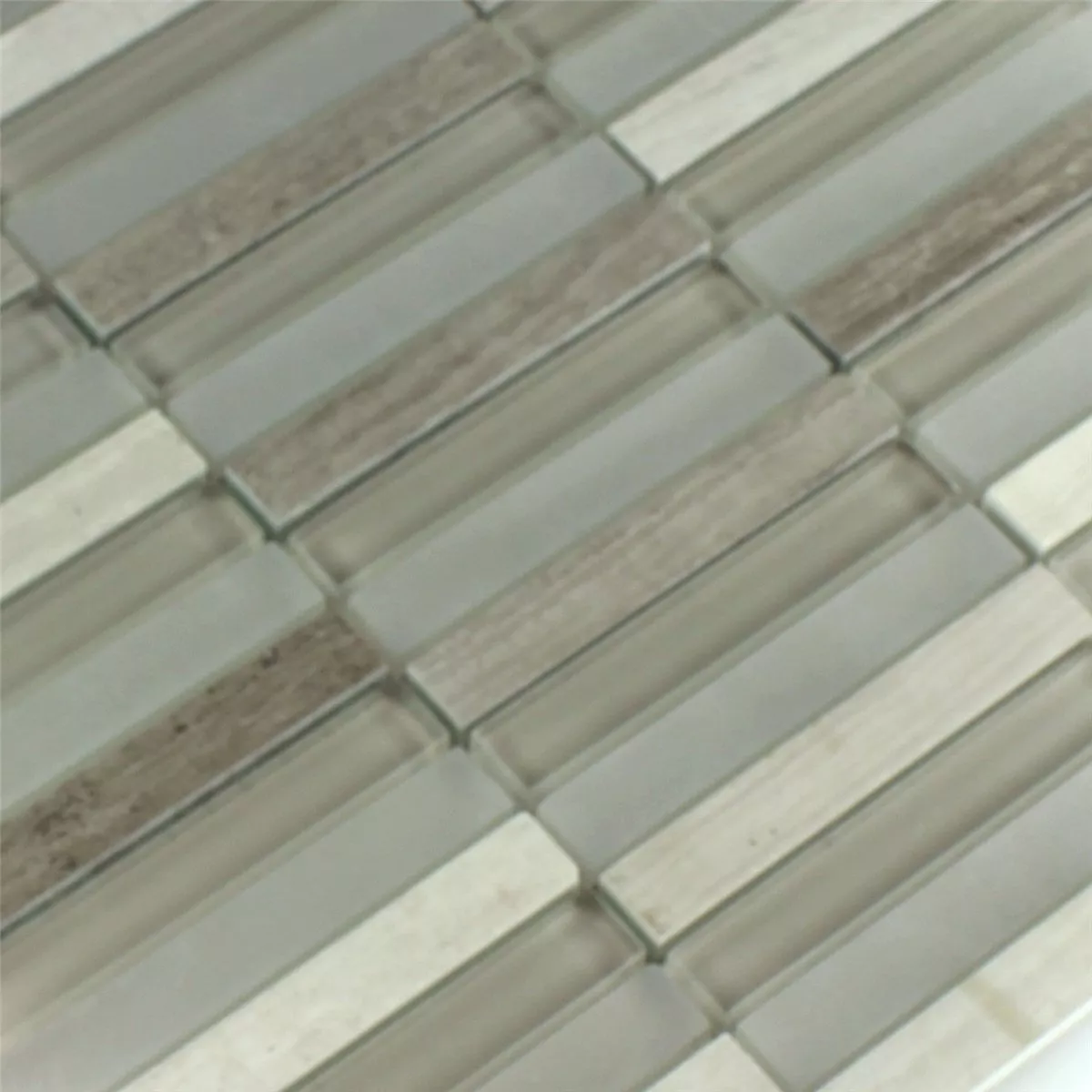 Mosaik Glas Marmor Burlywood 15x98x8mm