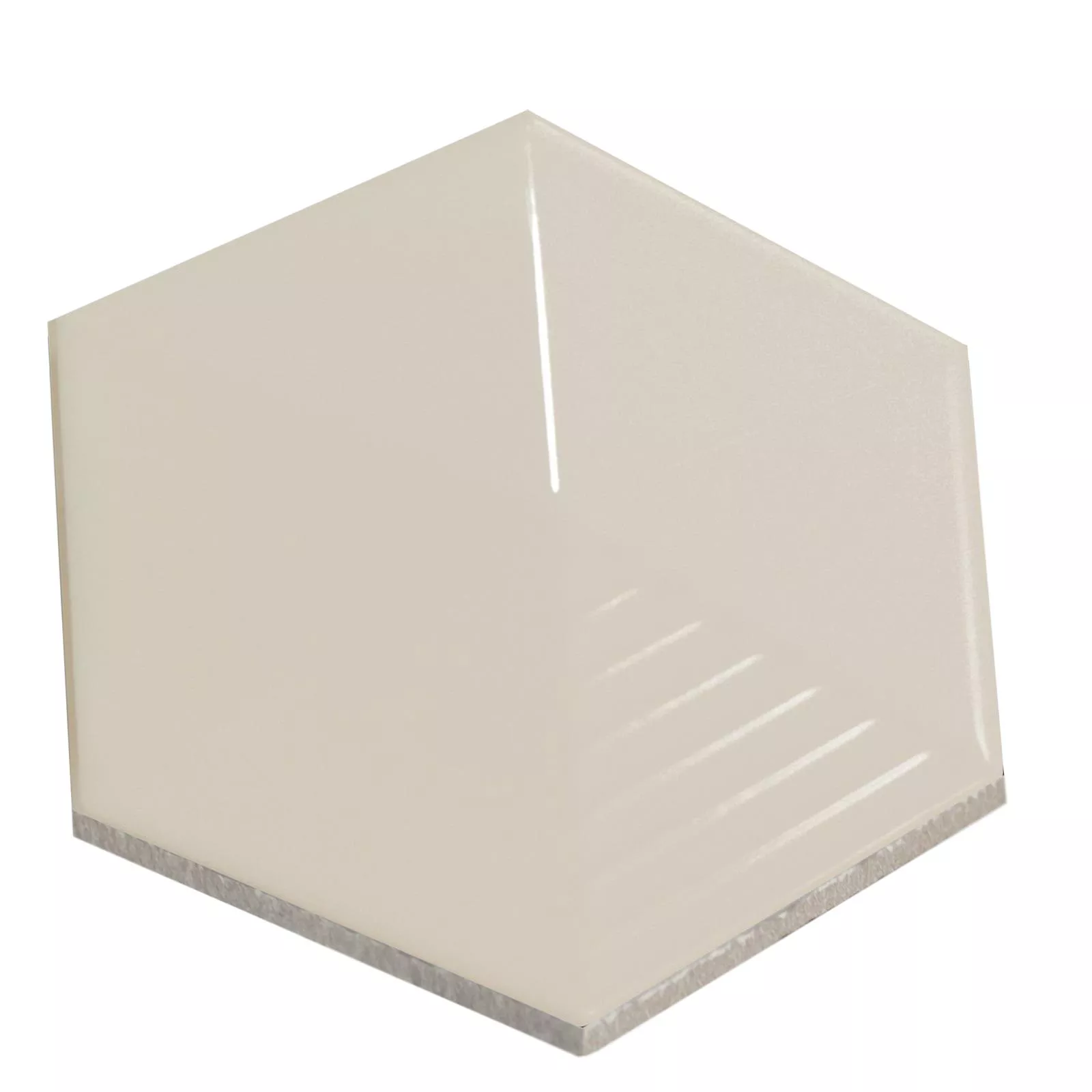 Prov Kakel Rockford 3D Hexagon 12,4x10,7cm Beige