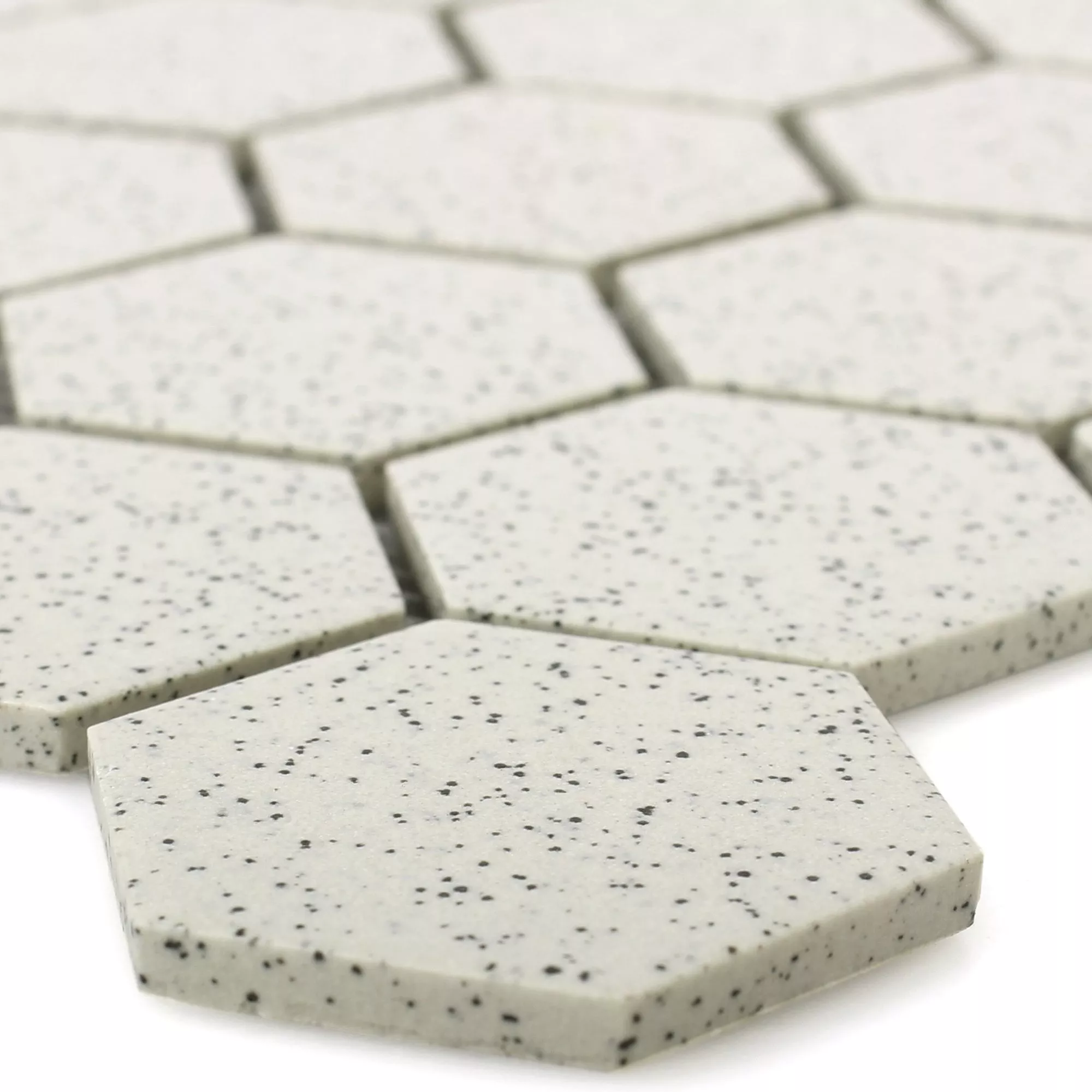 Keramik Mosaik Luanda Beige Hexagon 51