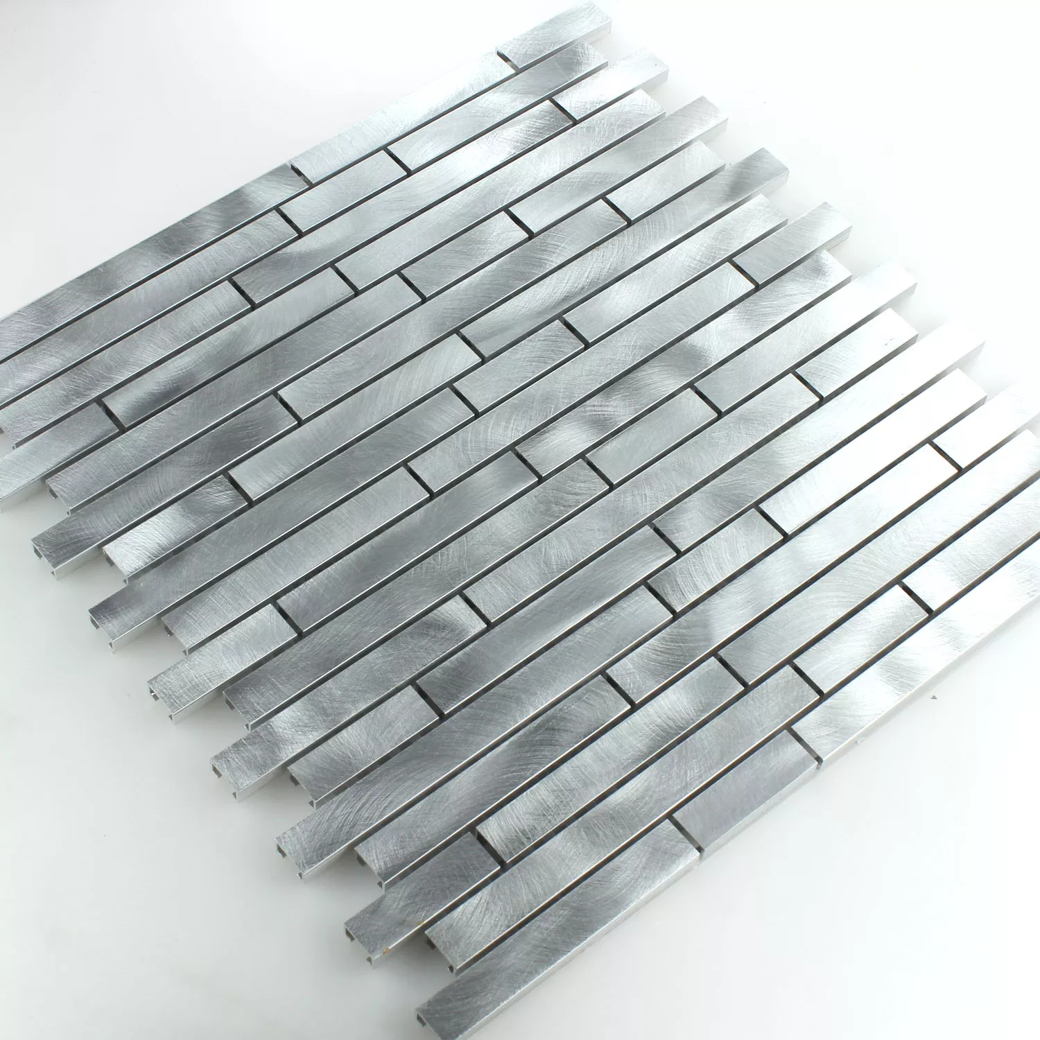 Mosaik Metall Aluminium Silver Mix