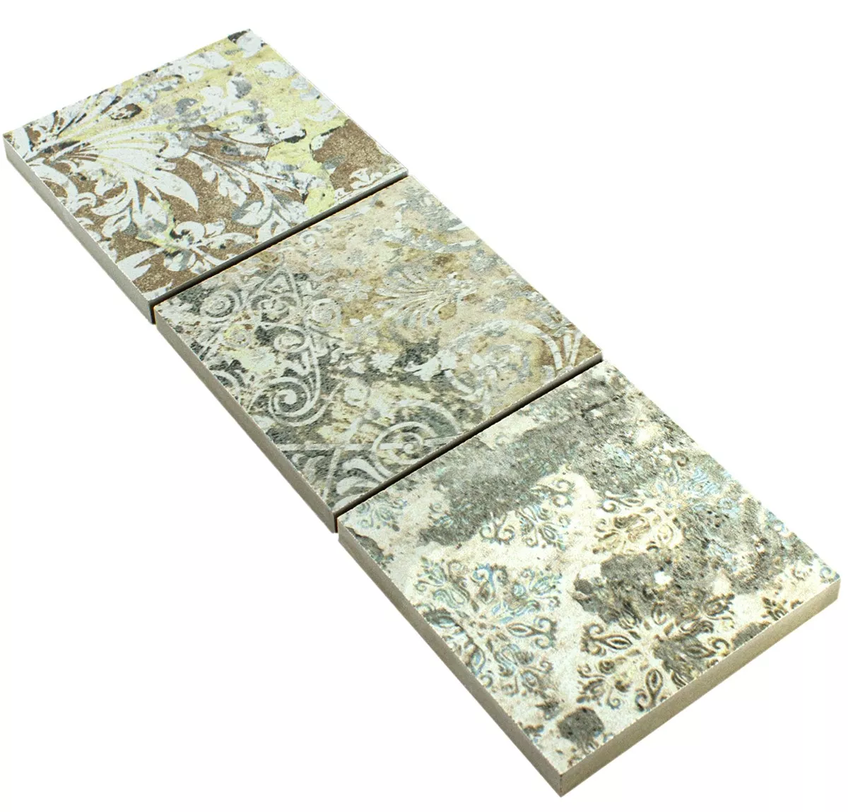 Stengods Plattor Bård Pelican Ljusfärgad 95x95mm