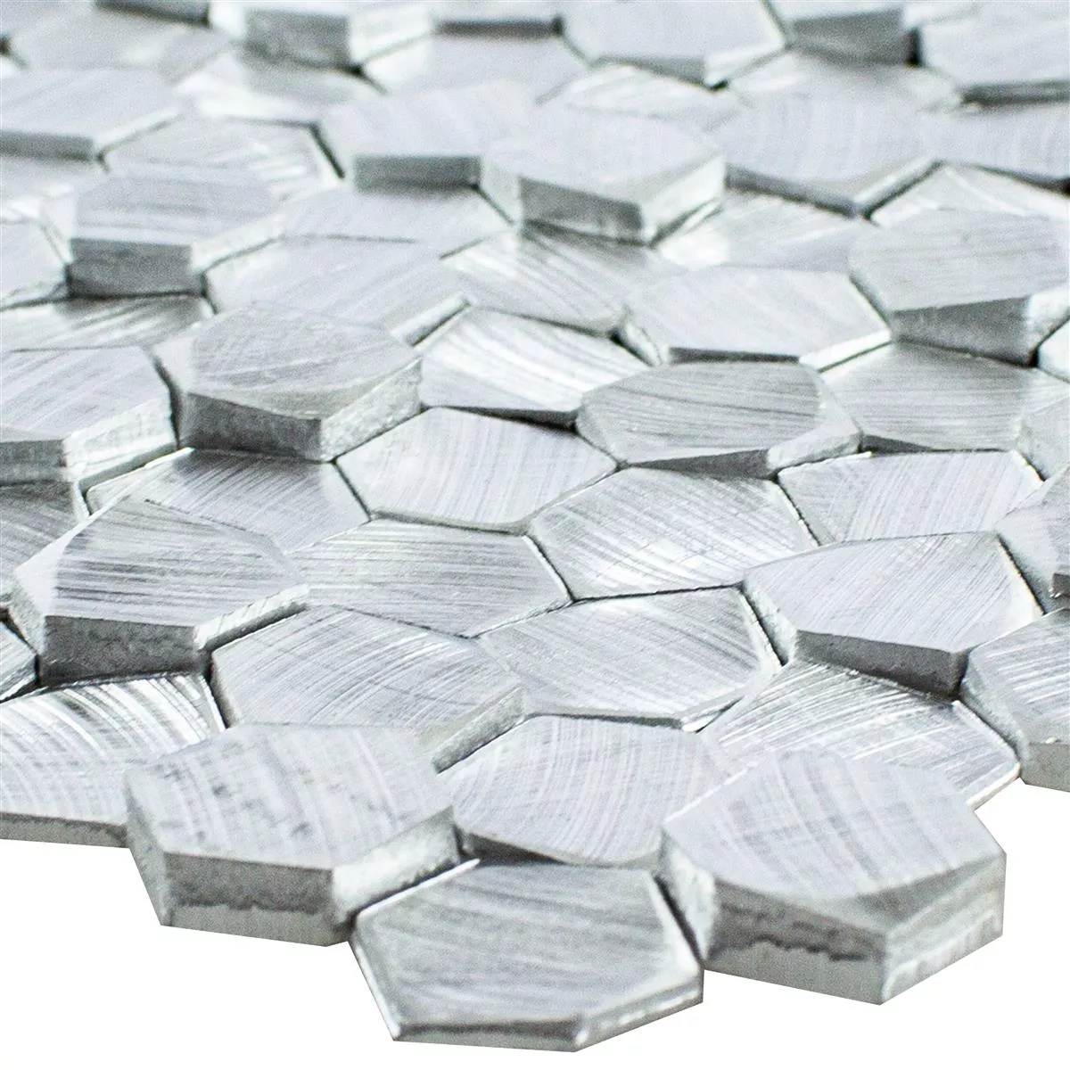 Prov Aluminium Metall Mosaik McAllen Silver