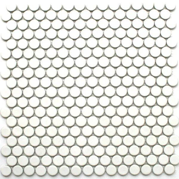 Mosaikplattor Keramik Drop Vit Uni