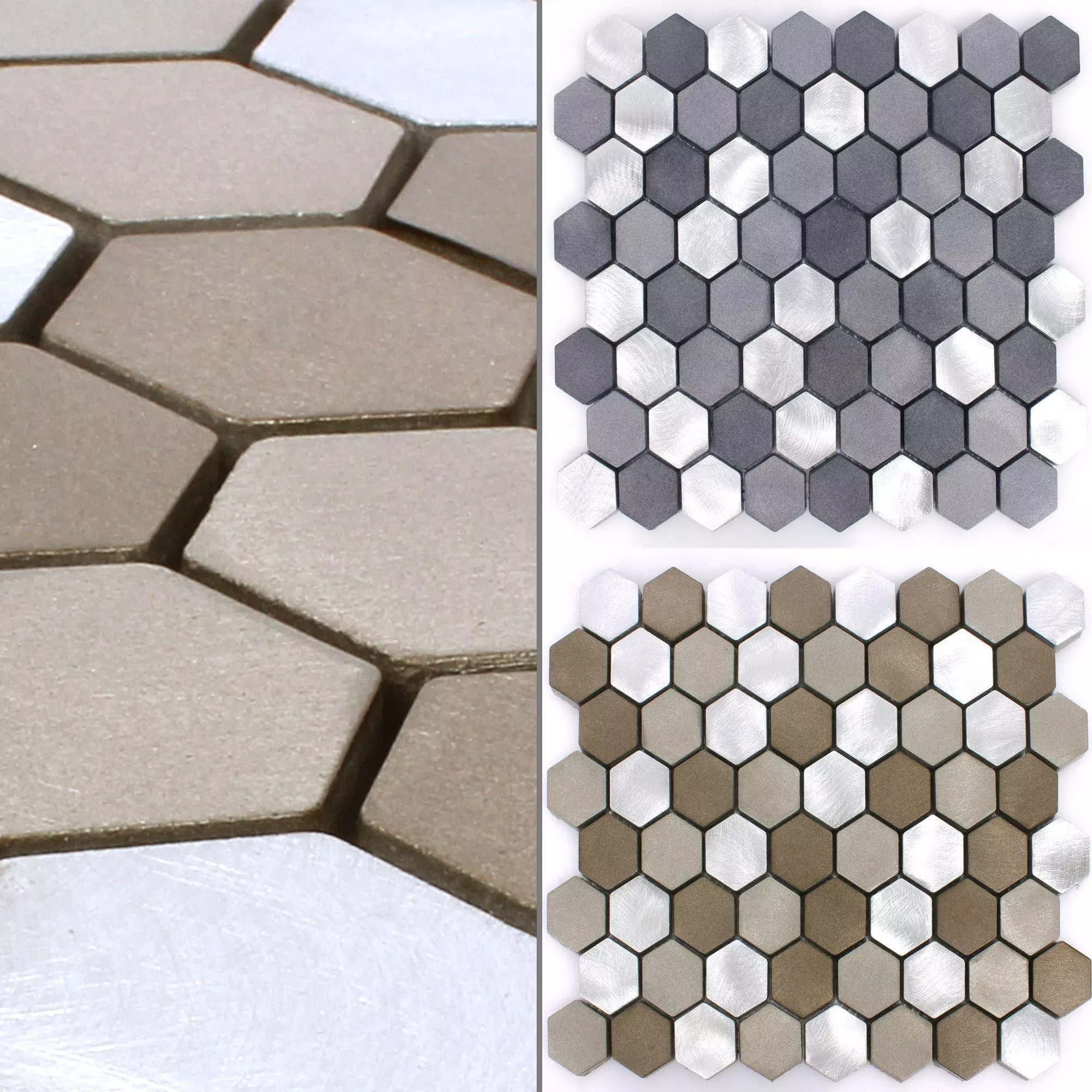 Prov Mosaik Aluminium Apache Hexagon