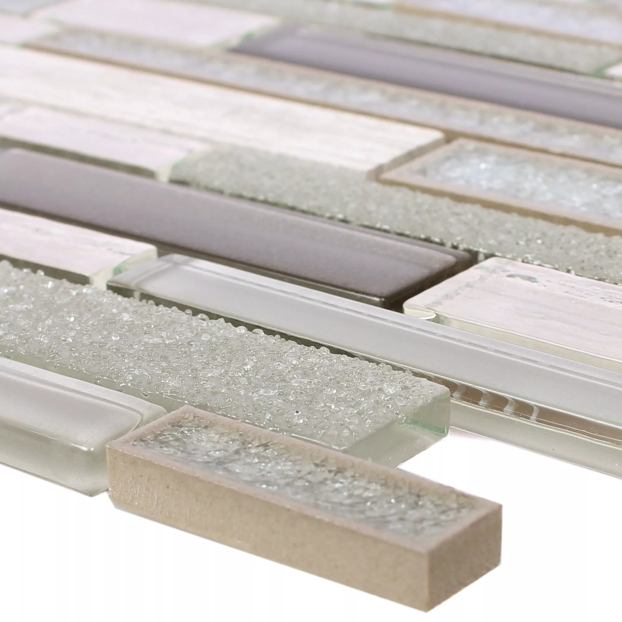 Glas Natursten Keramik Mosaik Kozan Grå Glas Natursten Keramik Mosaik Kozan Grå